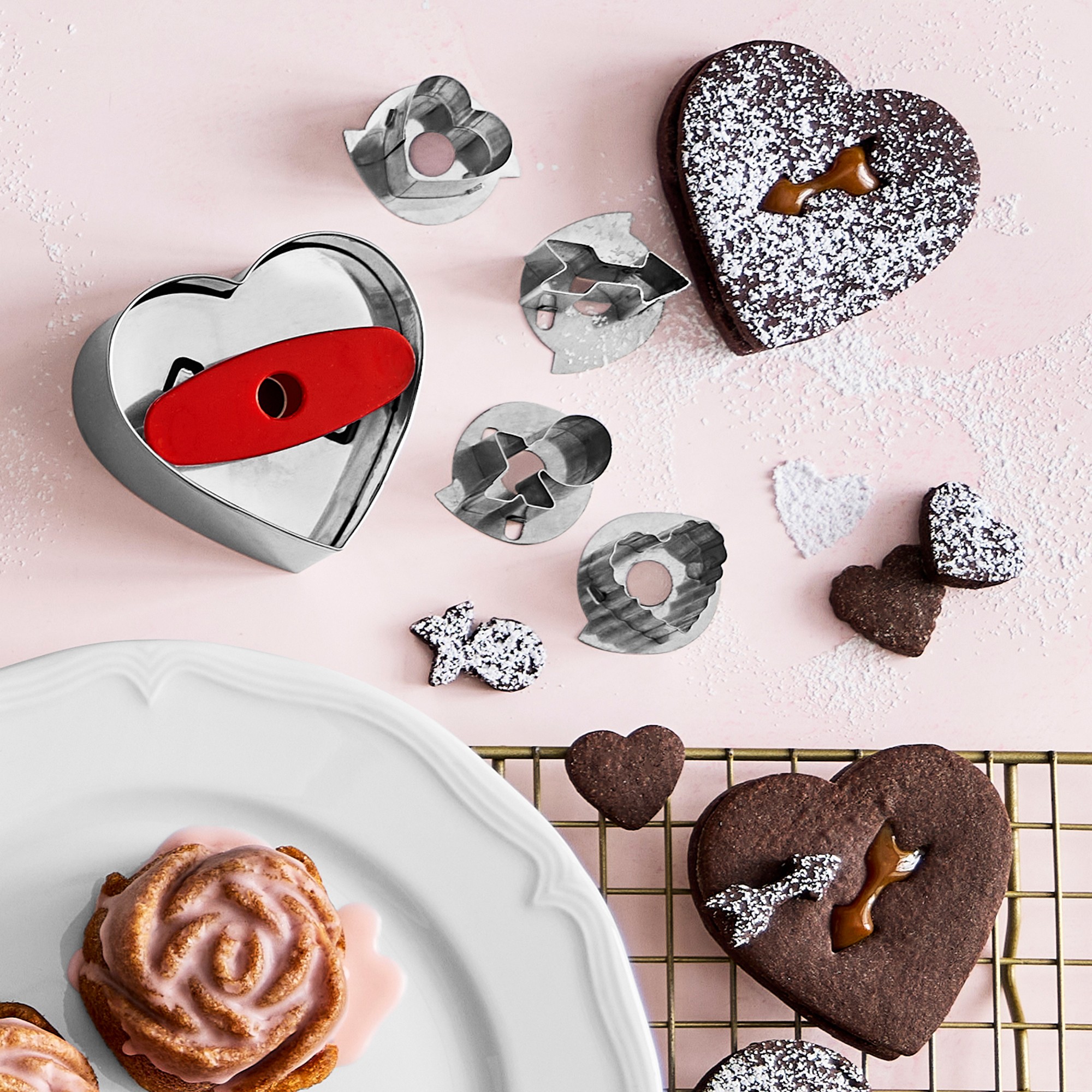 Heart Biscuit Cookie Cutter, Set of 5