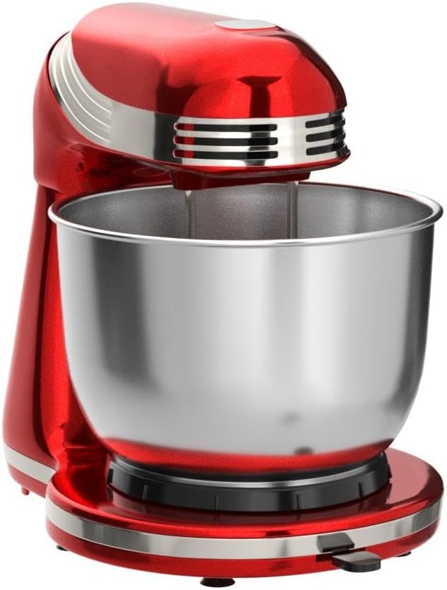 Dash Stand Mixer (Electric Mixer for Everyday Use): 6 Speed Stand Mixer with 3 Quart Stainless Steel Mixing Bowl, Dough Hooks & Mixer Beaters for Dressings, Frosting, Meringues & More - Aqua