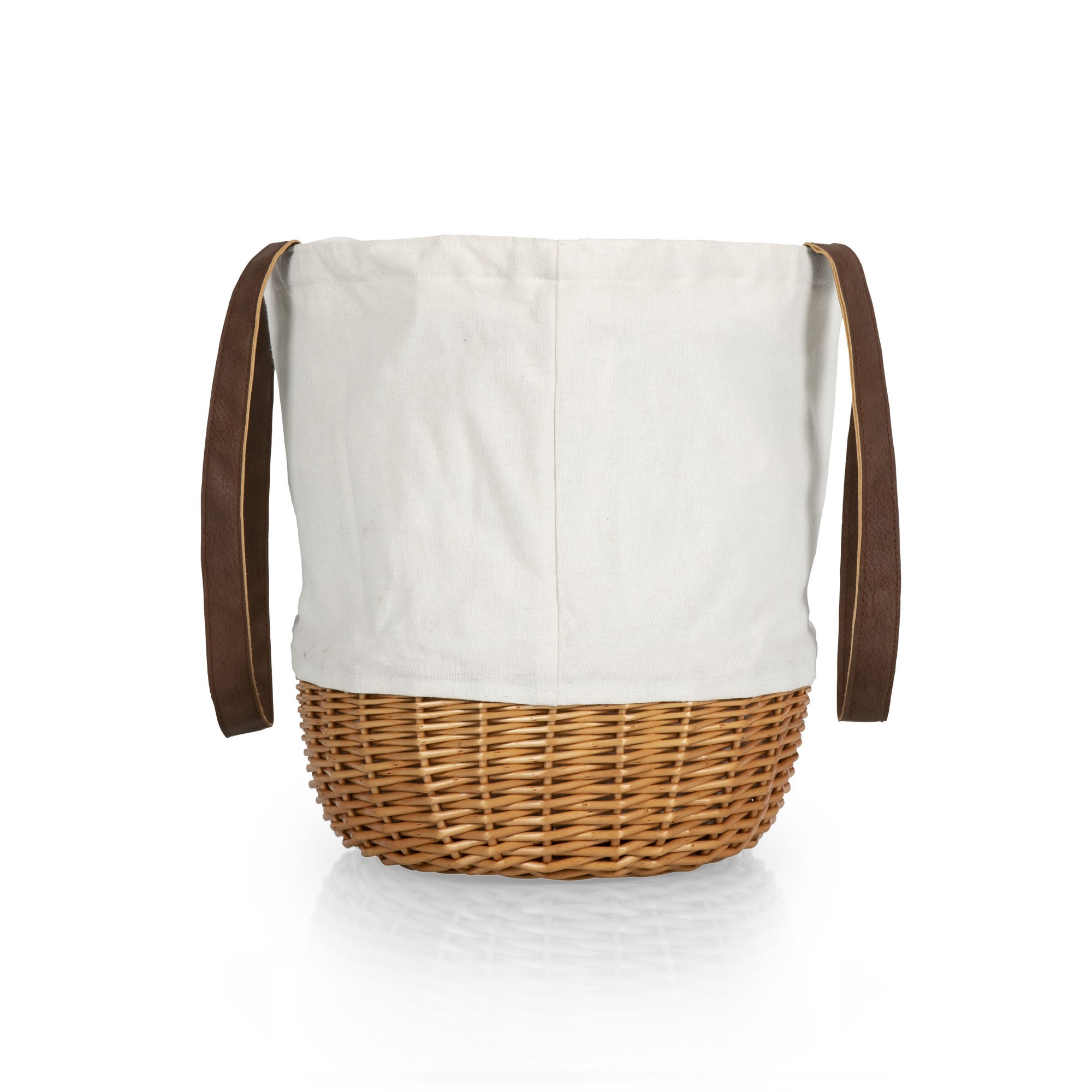 Seville Canvas and Willow Basket Tote