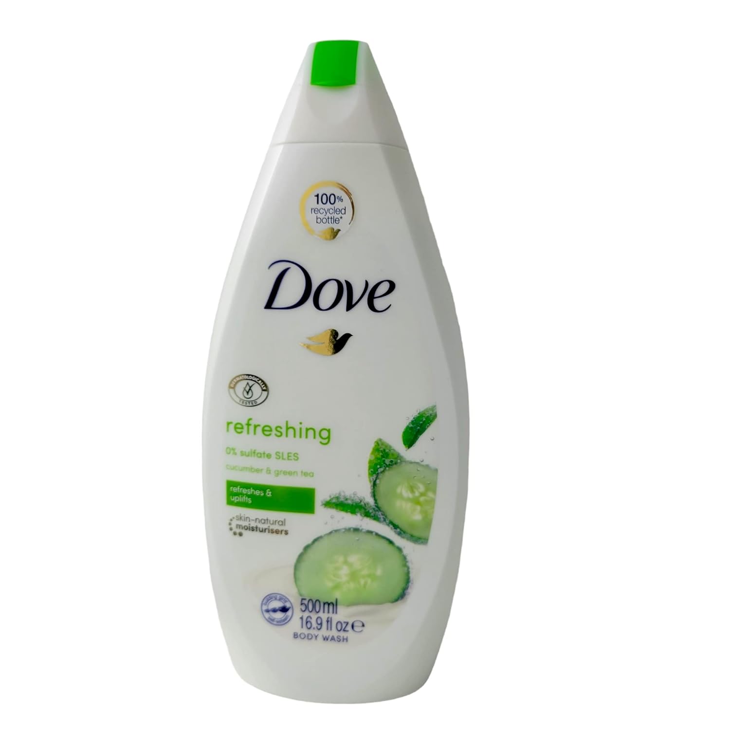 Dove Body Wash with Pump Refreshing Cucumber and Green Tea 3 Count Refreshes Skin Cleanser That Effectively Washes Away Bacteria While Nourishing Your Skin 30.6 oz