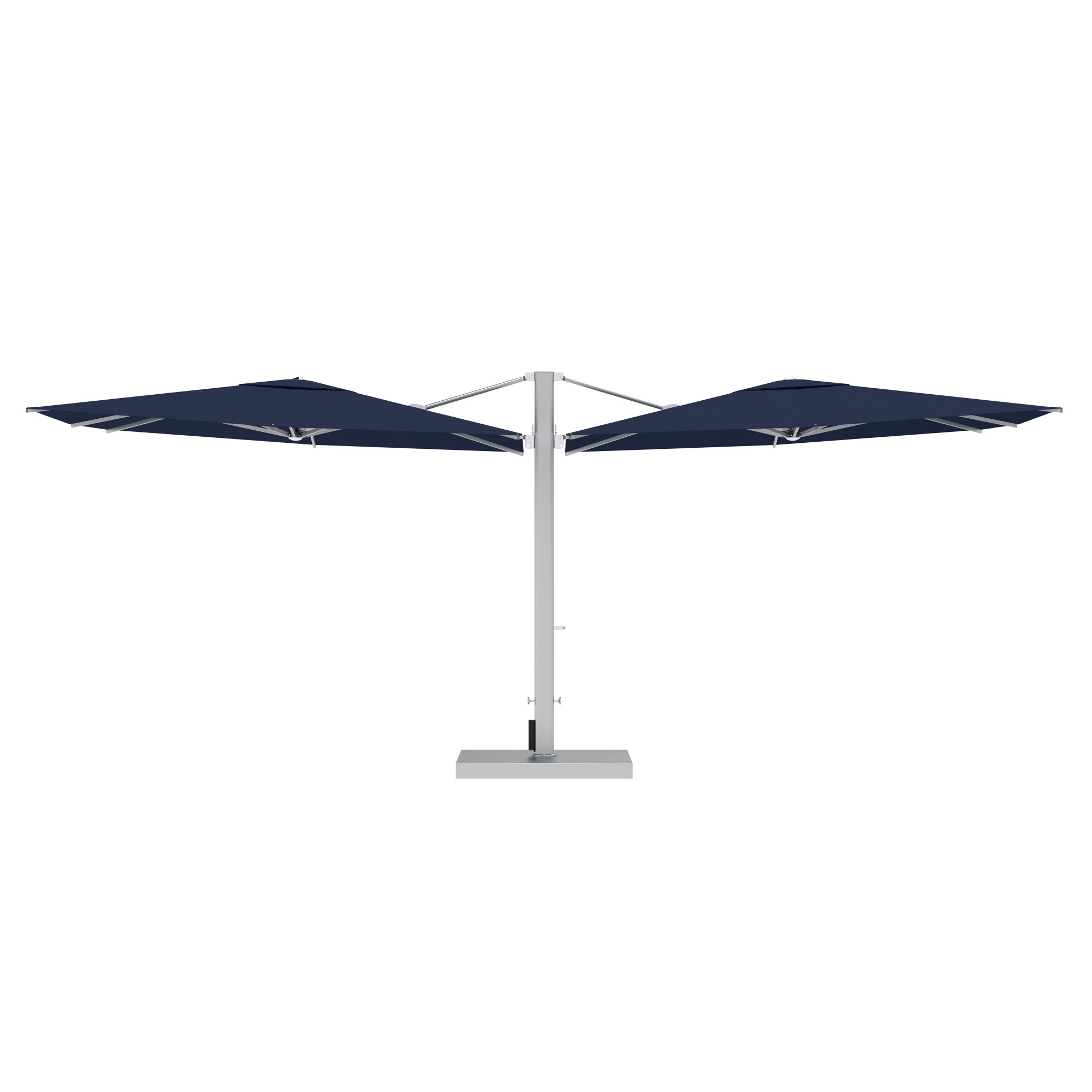 10' Sqaure Performance Dual Cantilever Umbrella