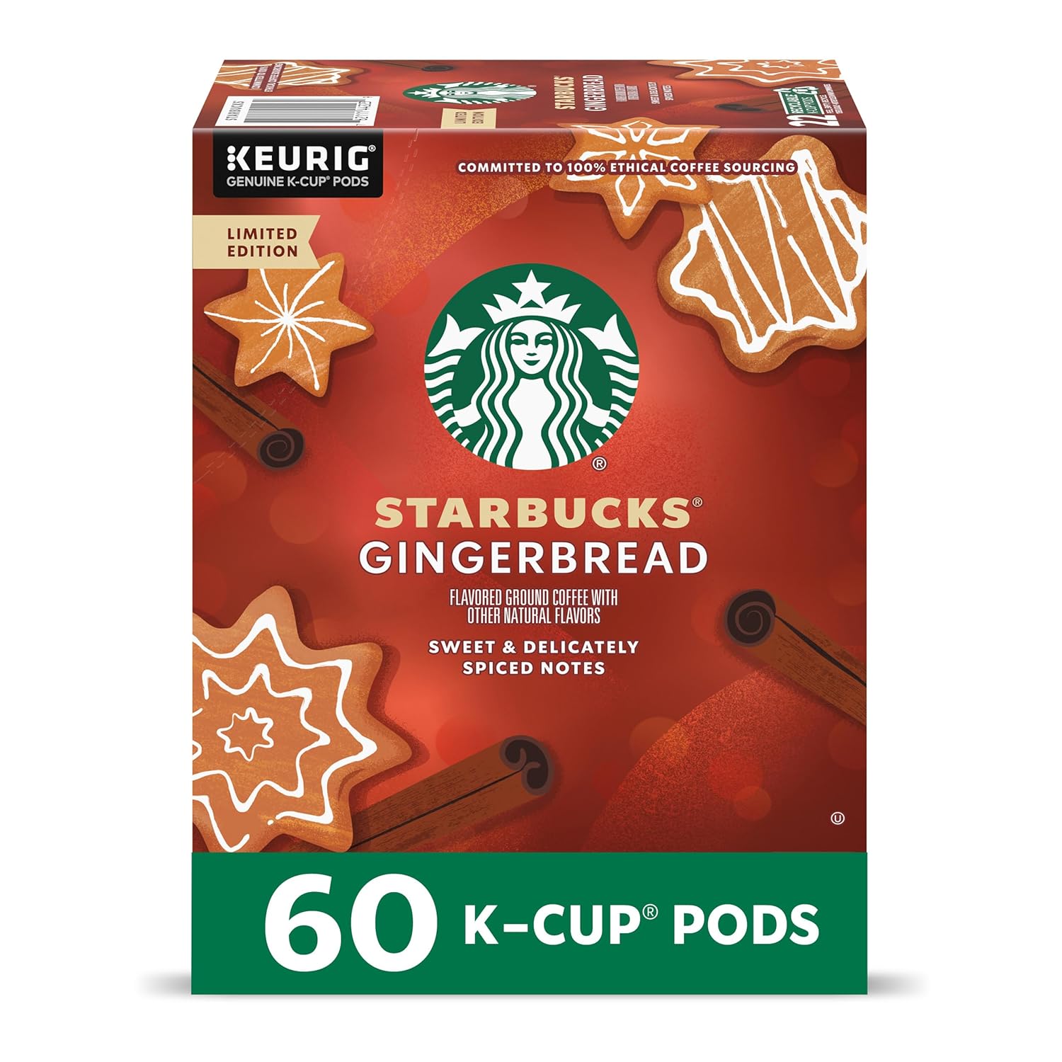 Starbucks K-Cup Coffee Pods, Starbucks Blonde Roast Coffee, Veranda Blend for Keurig Brewers, 100% Arabica, 6 boxes (60 pods total)