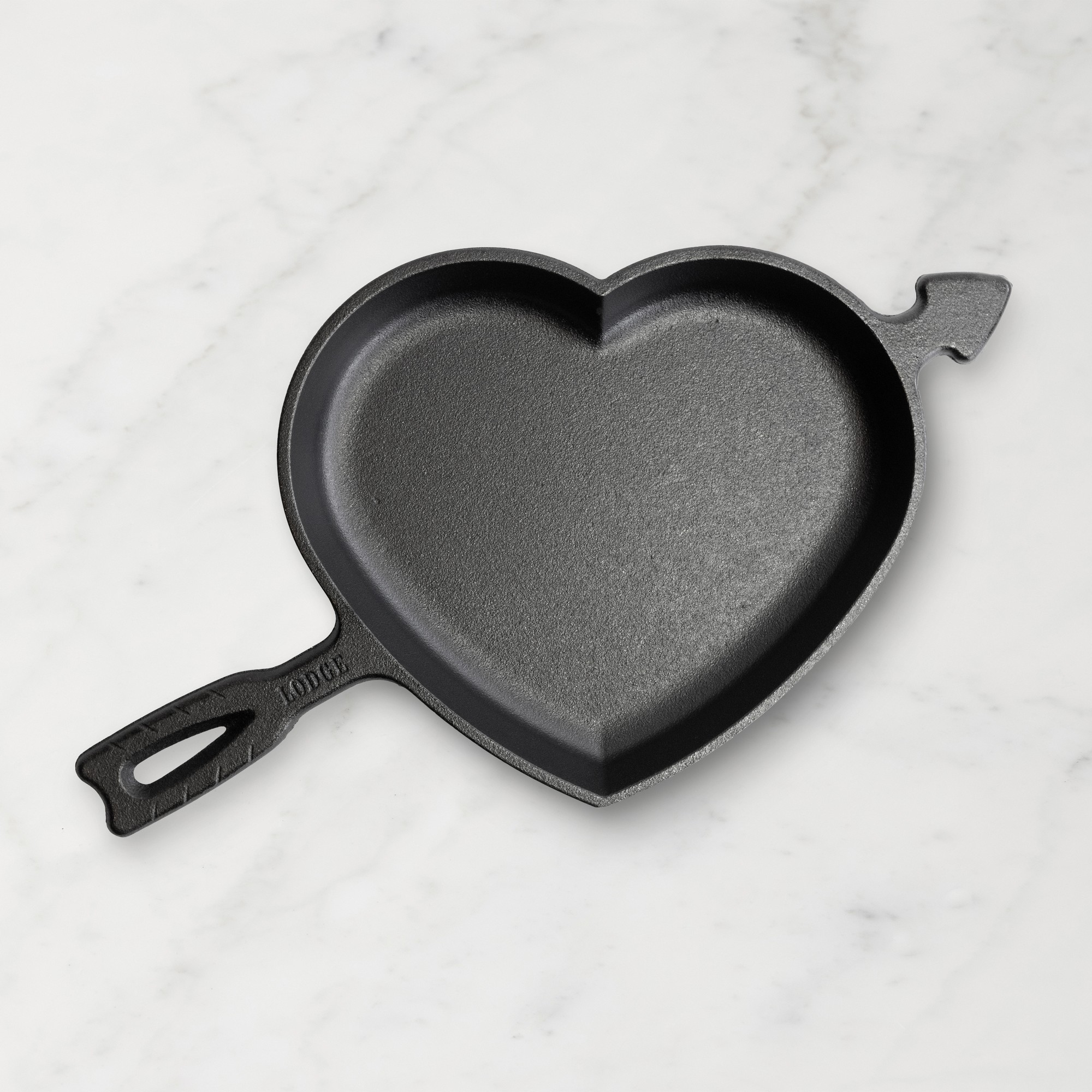 Lodge Seasoned Cast Iron Heart Skillet, 9
