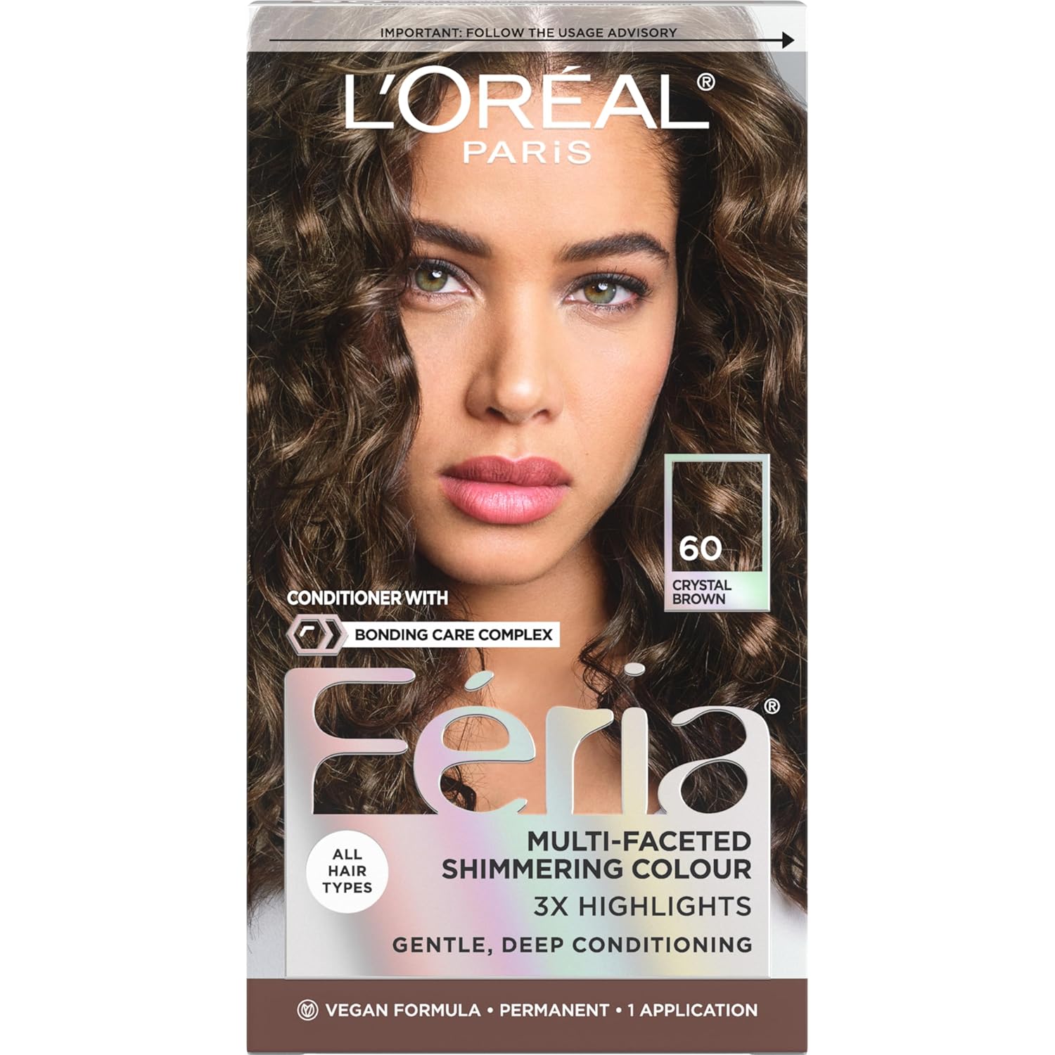 L'Oreal Paris Feria Hyper Platinum Advanced Lightening System Hair Bleach, Lifts Up To 8 Levels, Includes Anti Brass Purple Conditioner, 1 Hair Dye Kit