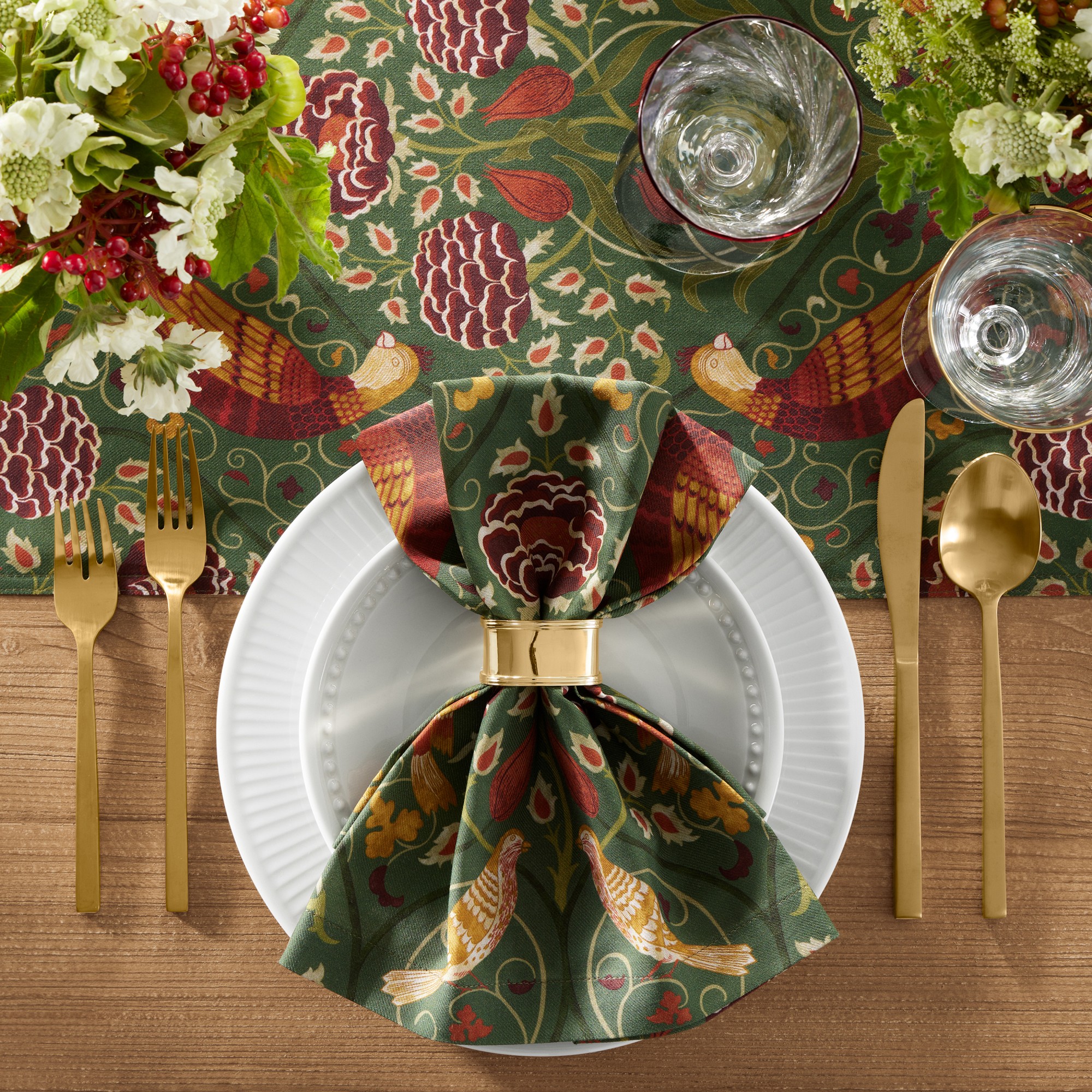 Heirloom Gold Napkin Rings, Set of 4