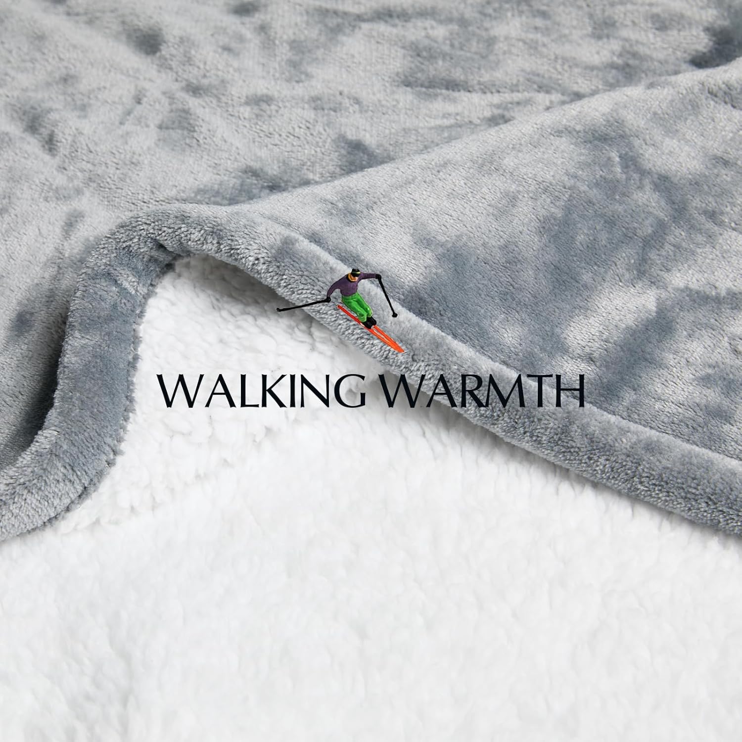 Heated Blanket Throw Size, Soft and Cozy Electric Heating Blanket for Bed, Automatic Safety System 6 Heating Levels & 4 Hours Auto-Off, 50