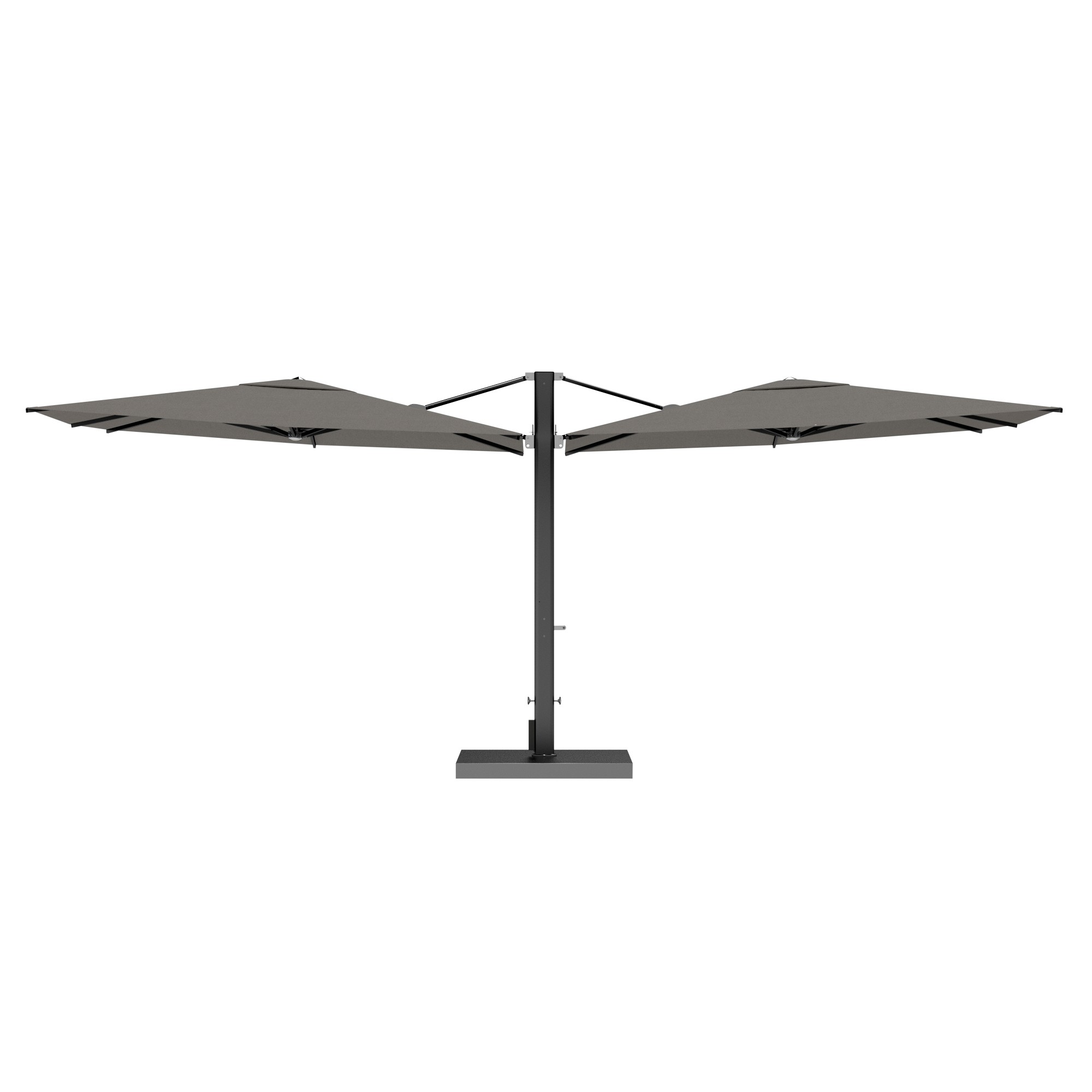 10' Sqaure Performance Dual Cantilever Umbrella