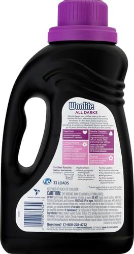 Woolite Darks Defense Liquid Laundry Detergent, Woolite Dark, Laundry Detergent, 66 Loads, 100 Fl Oz, HE & Regular Washers, Packaging May Vary
