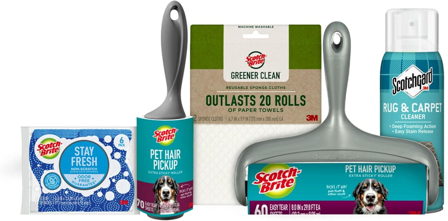 Scotch-Brite Pet Extra Sticky Hair Lint Roller, 95 Sheets(Packaging May Vary)