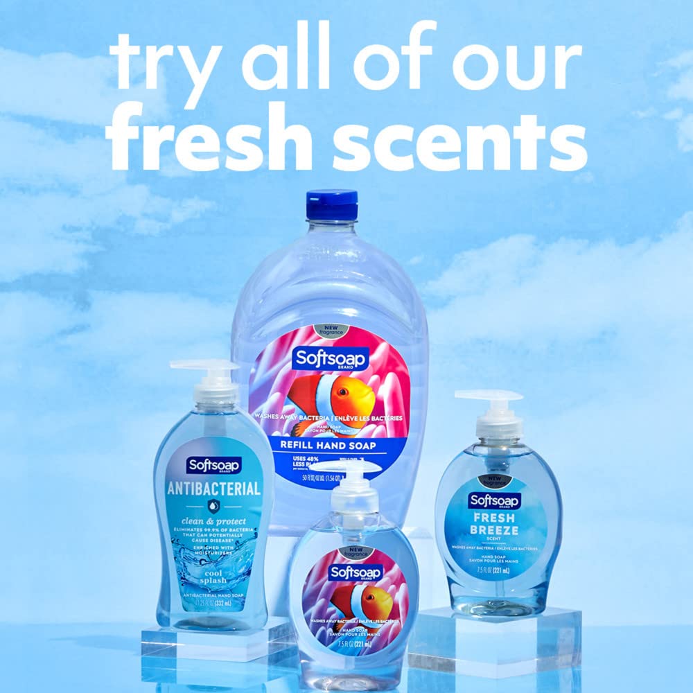 Softsoap Liquid Hand Soap, Fresh Breeze - 7.5 Fl Oz (Pack of 6)