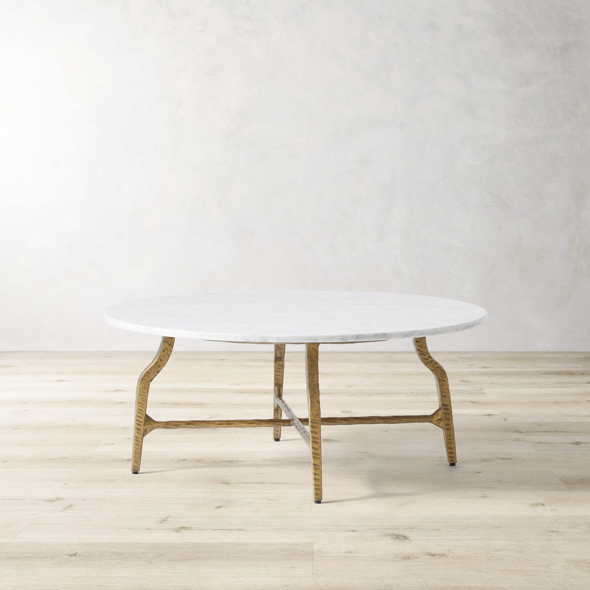 Azurra Hammered Metal Coffee Table (36