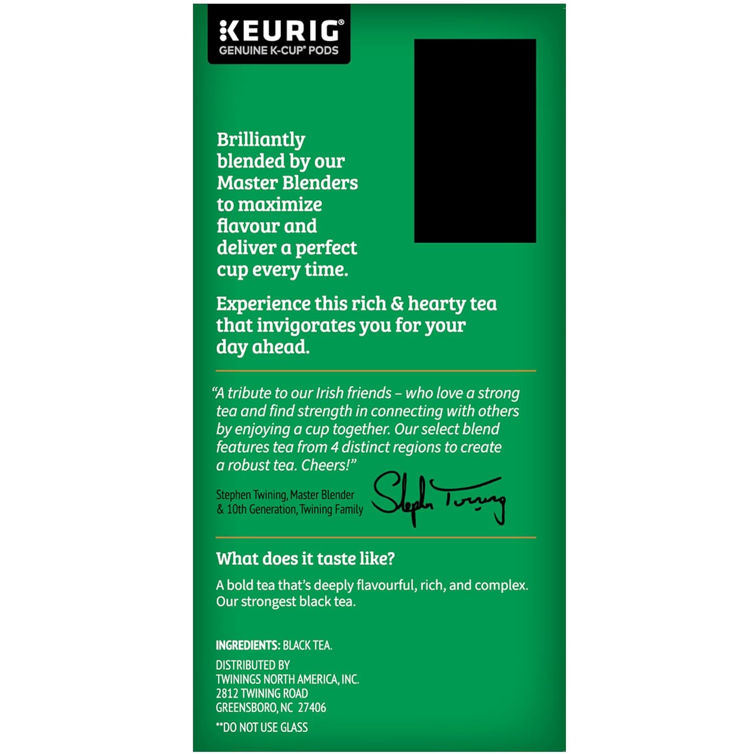 Twinings English Breakfast Black Tea K-Cup Pods for Keurig, 24 Count (Pack of 1), Smooth, Flavourful, Robust, Caffeinated, Enjoy Hot or Iced | Packaging May Vary