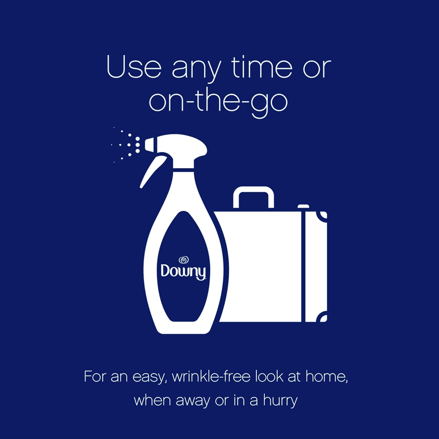 Downy Wrinkle Releaser Spray | All In One Wrinkle Release Spray, Odor Eliminator, Static Remover | Fabric Refresher & Ironing Aid for Clothes | 16.9 Fl Oz (Pack of 2) & 3 FL Oz, Crisp Linen Scent