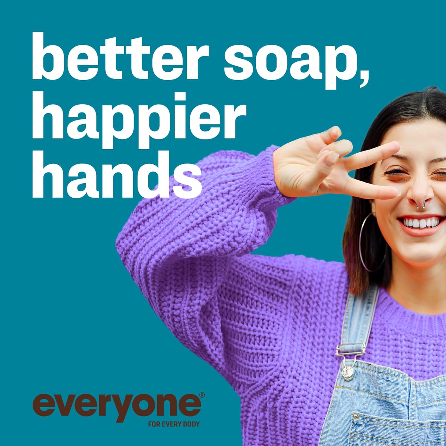 Everyone Liquid Hand Soap, 12.75 Ounce (Pack of 3), Meyer Lemon and Mandarin, Plant-Based Cleanser with Pure Essential Oils