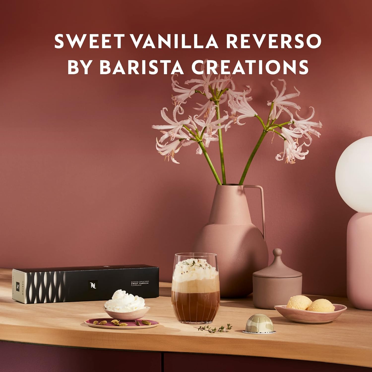 Nespresso Capsules Vertuo, Barista Flavored Pack, Medium Roast Coffee, 30 Count Coffee Pods, Brews 7.8oz.