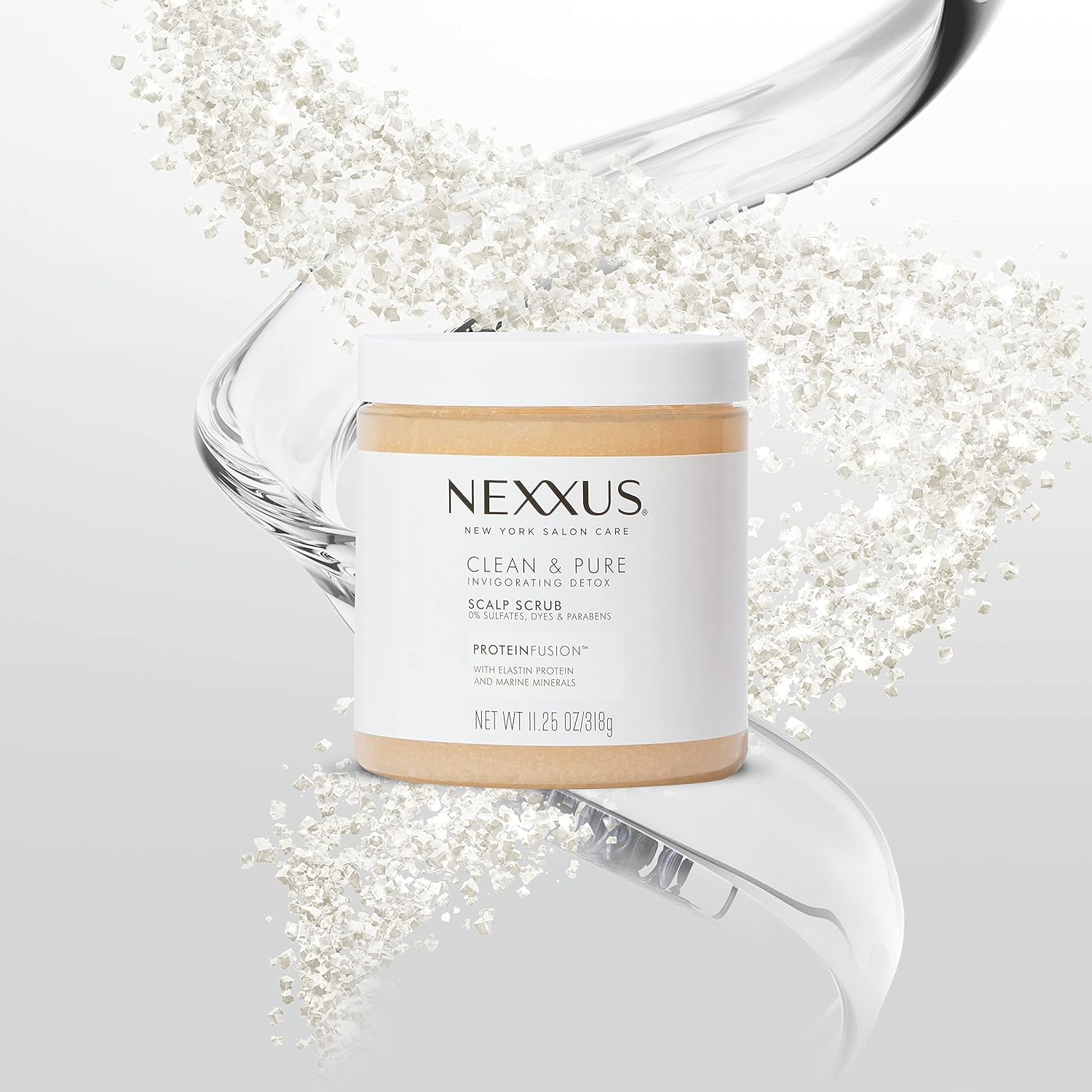 Nexxus Sulfate-Free Hair Scrub Exfoliating Scalp Scrub To Nourish & Clarify Silicone, Dye, & Paraben Free Hair Scrub 10 oz