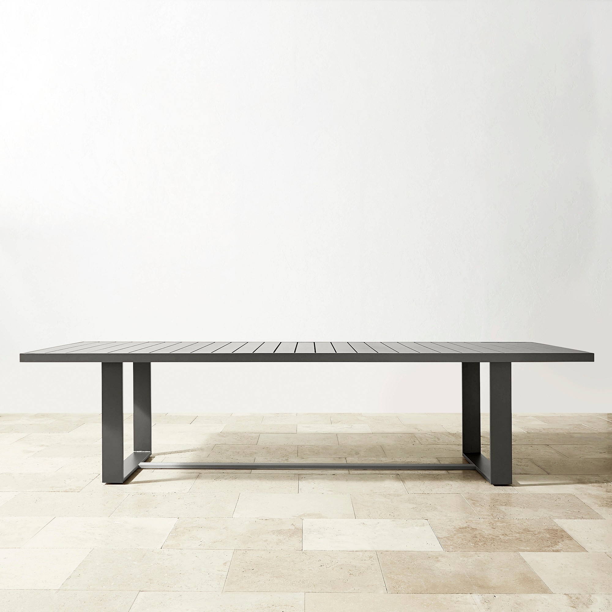 Santa Barbara Outdoor Metal Rectangular Dining Table (124