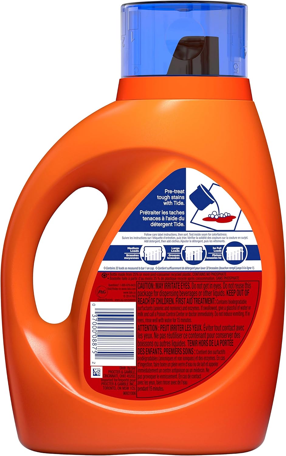 Tide Liquid Laundry Detergent Soap, Original Scent, HE Compatible, 64 Loads, 84 fl oz