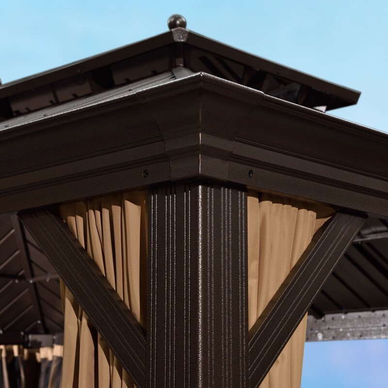 16 Ft. W x 12 FT. D Aluminum Patio Gazebo