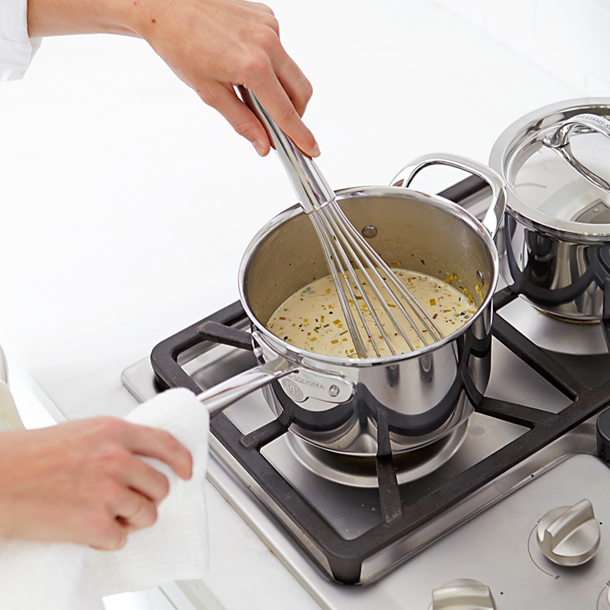 Williams Sonoma Signature Thermo-Clad™ Stainless-Steel 5-Piece Cookware Set