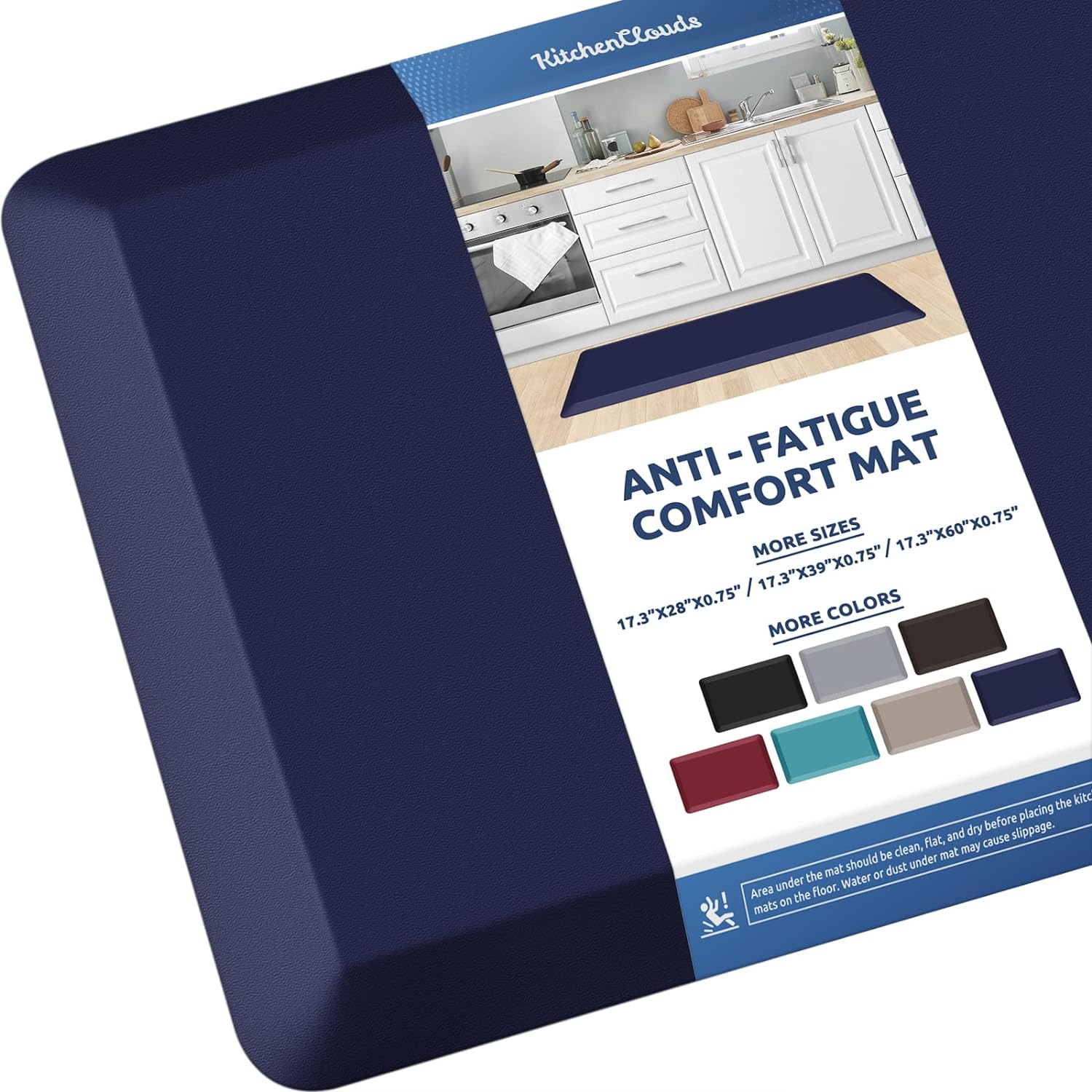 KitchenClouds Kitchen Mat Cushioned Anti Fatigue Rug 17.3