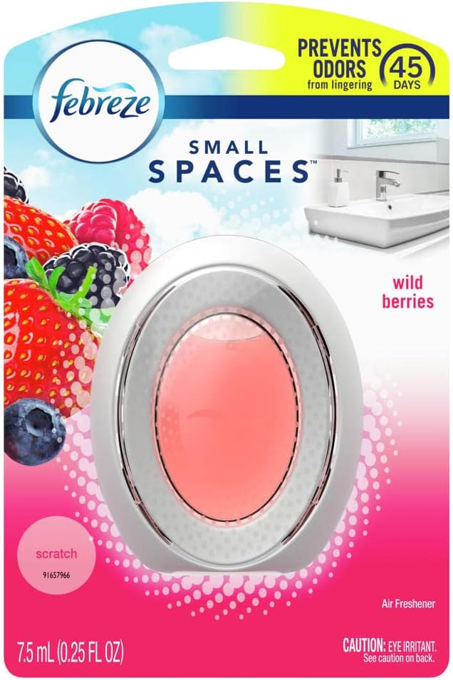 Febreze Small Spaces Air Freshener Linen & Sky, .25 fl. oz., Pack of 4