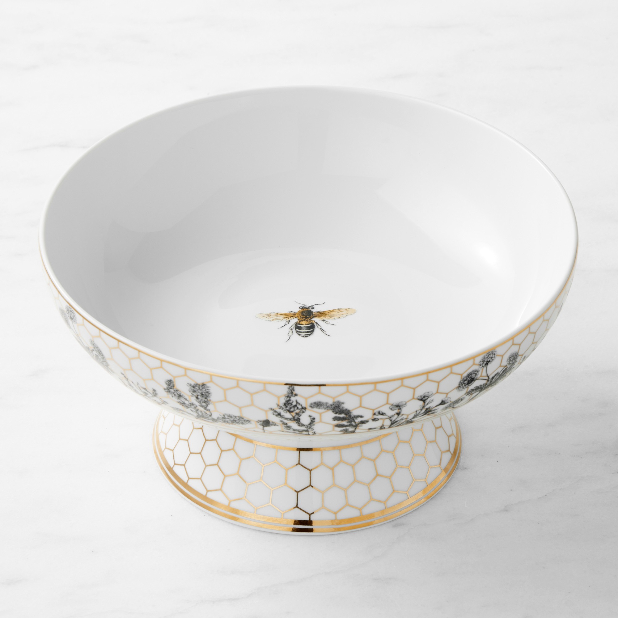 Williams Sonoma Honeycomb Porcelain Fruit Bowl