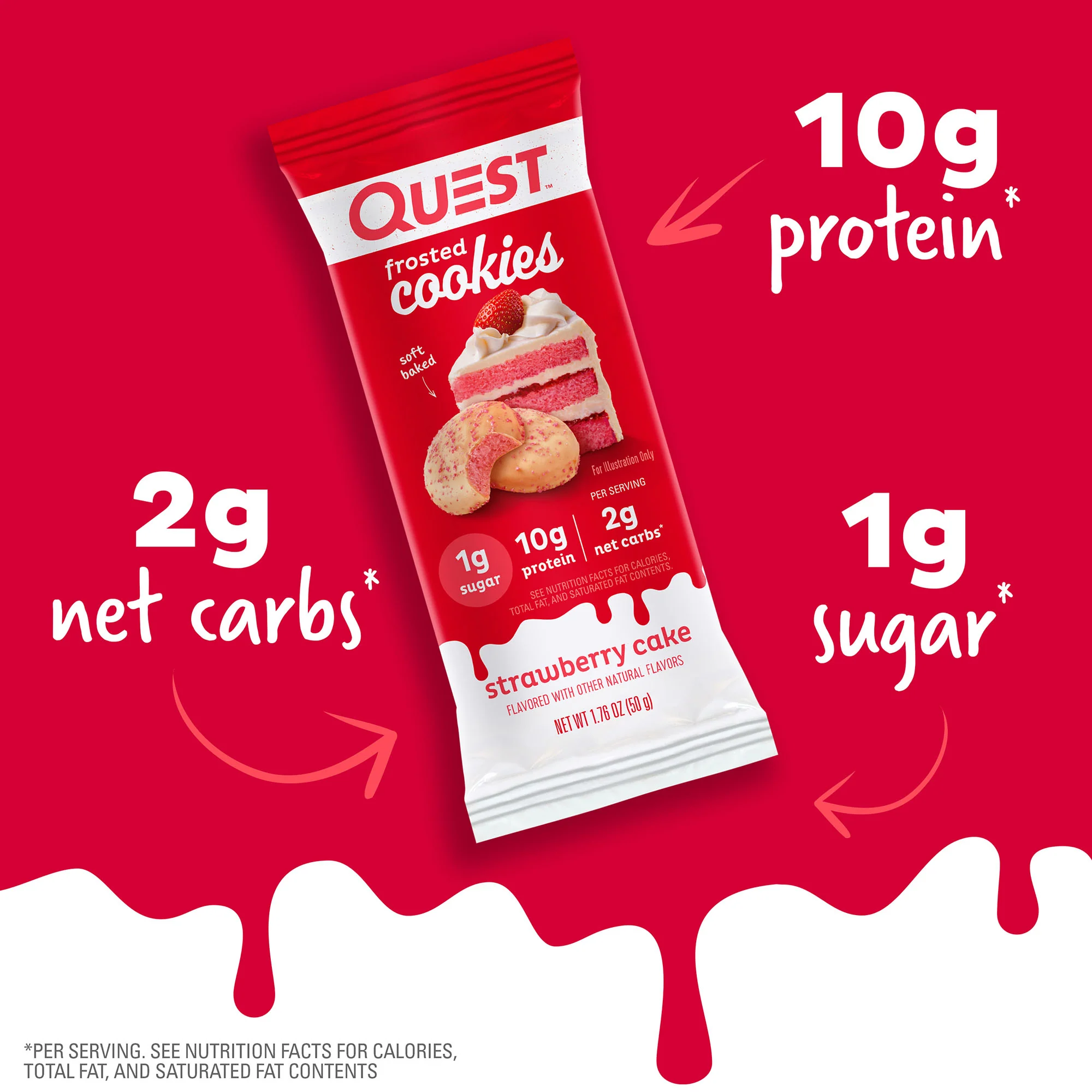 Strawberry Cake Frosted Cookies Twin Pack