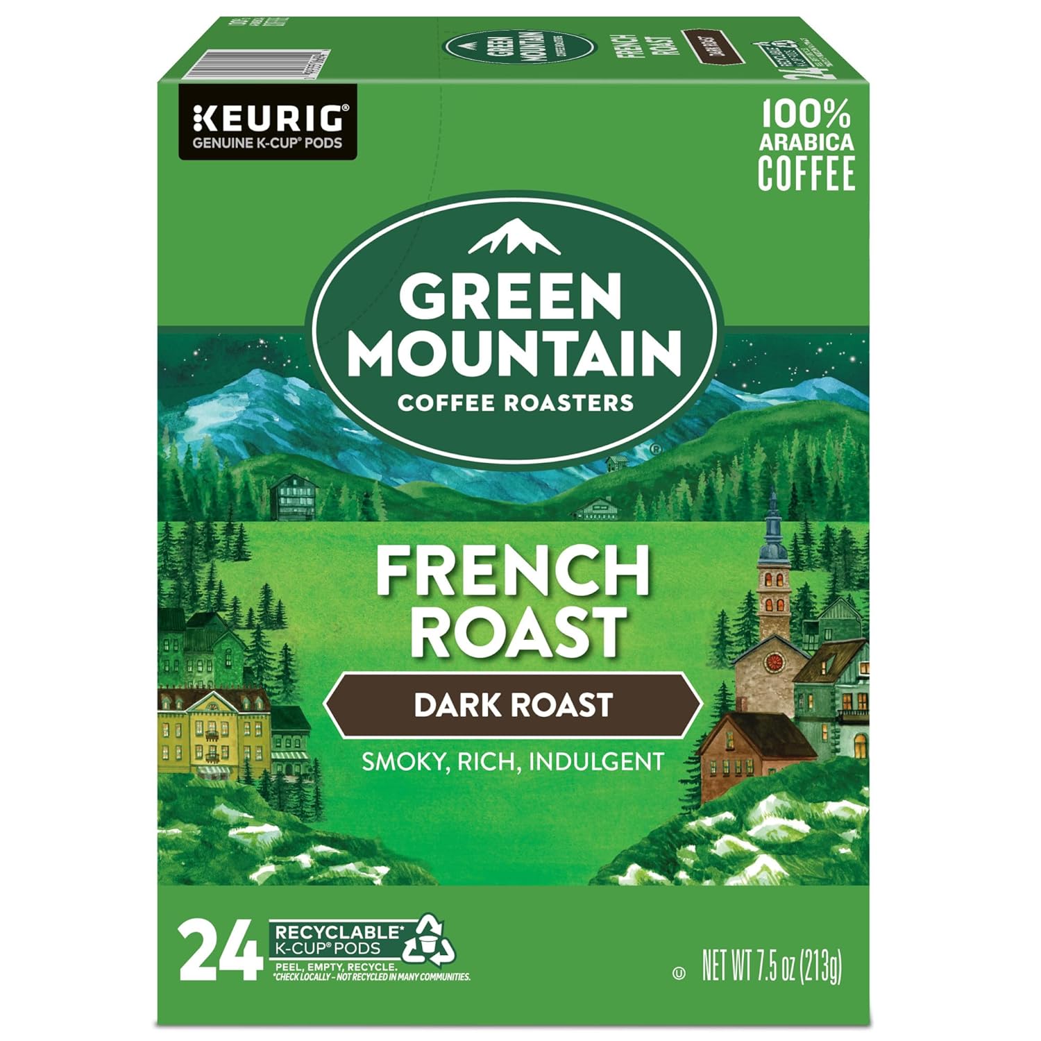 Green Mountain Coffee Roasters Dark Magic Keurig Single-Serve K-Cup Pods, Dark Roast Coffee, 72 Count (6 Packs of 12)