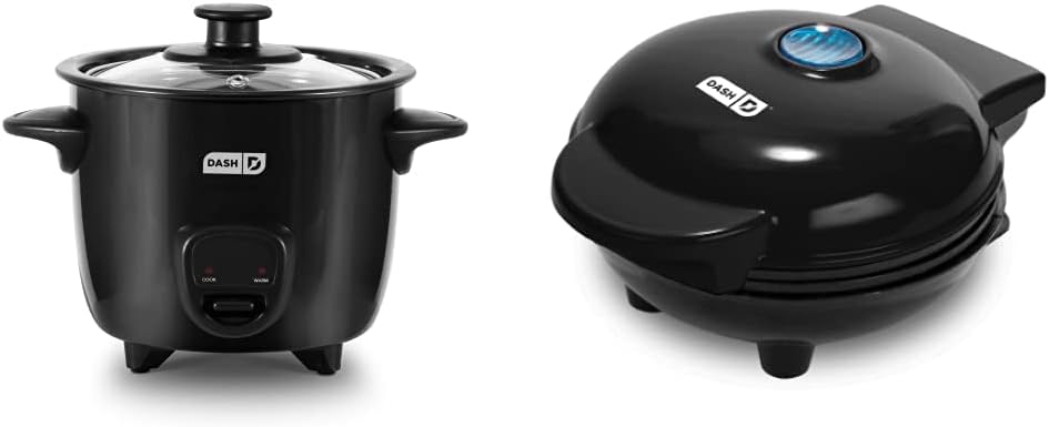 DASH Mini Rice Cooker Steamer with Removable Nonstick Pot, Keep Warm Function & Recipe Guide, .5 Quart, for Soups, Stews, Grains & Oatmeal - Aqua