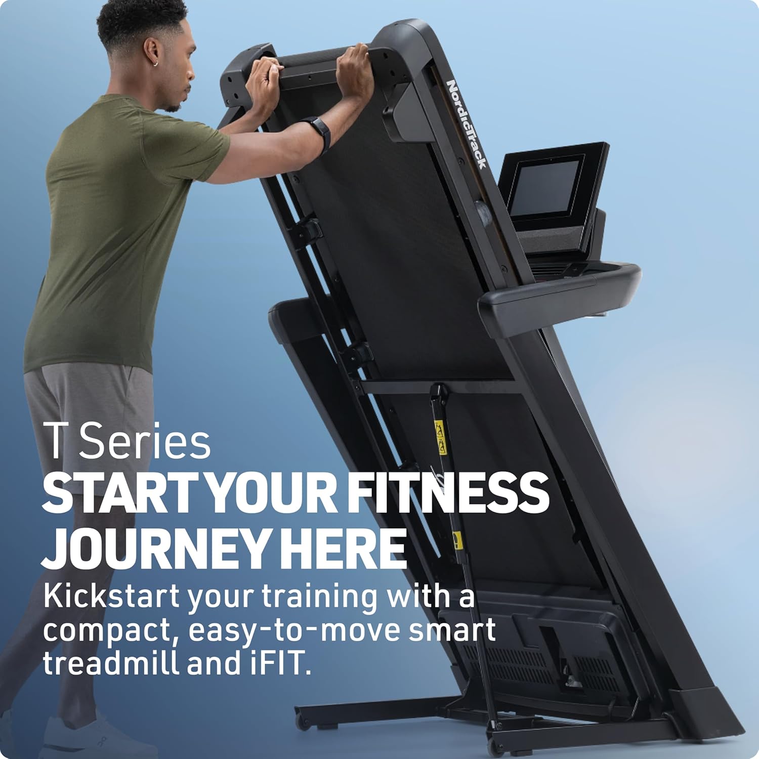 NordicTrack T Series: Perfect Treadmills for Home Use, Walking or Running Treadmill with Incline, Bluetooth Enabled, 300 lbs User Capacity