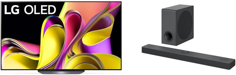 LG B3 Series 77-Inch Class OLED Smart TV OLED77B3PUA, 2023 - AI-Powered 4K TV, Alexa Built-in, Black