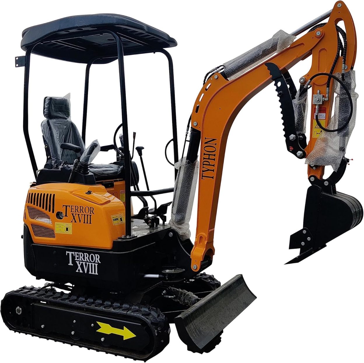 4,000 lbs Mini Excavator, Diesel Engine Machine for Garden, Farms, Parks, Roads – Ideal for Digging, Drilling, Bull-Dozing