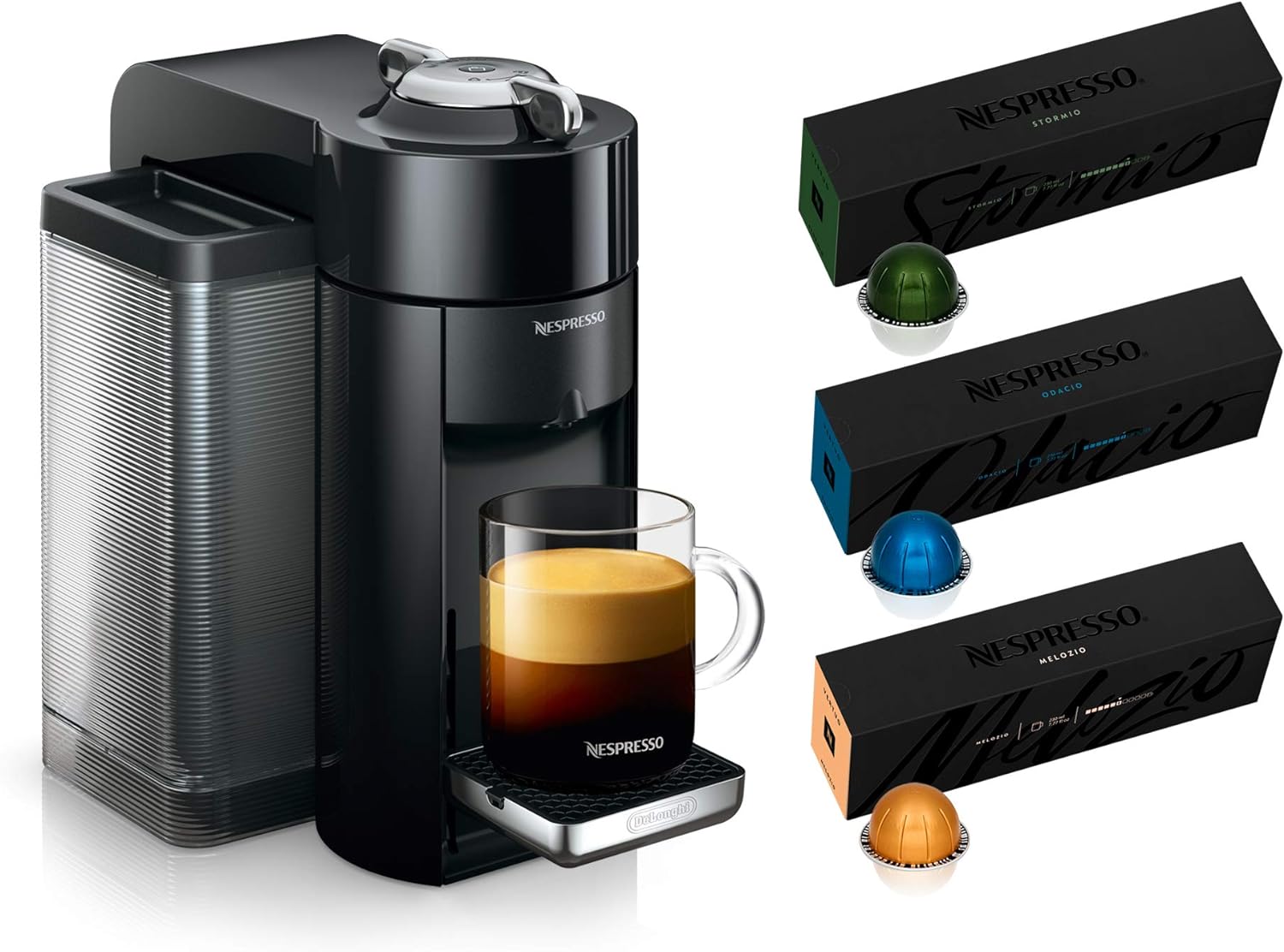 Nespresso Vertuo Coffee and Espresso Maker,1597 ml, by De'Longhi, Graphite Metal