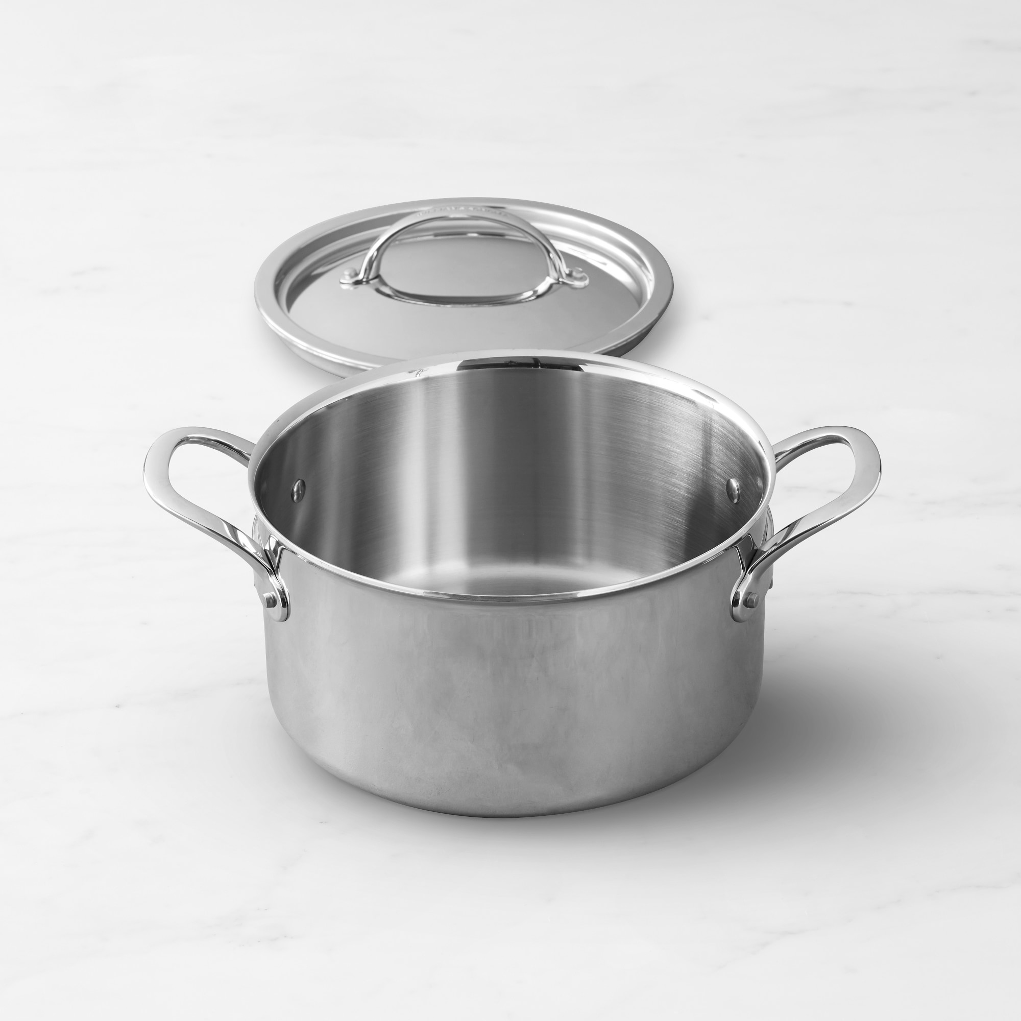 Williams Sonoma Signature Thermo-Clad™ Stainless-Steel Stock Pot, 8-Qt.