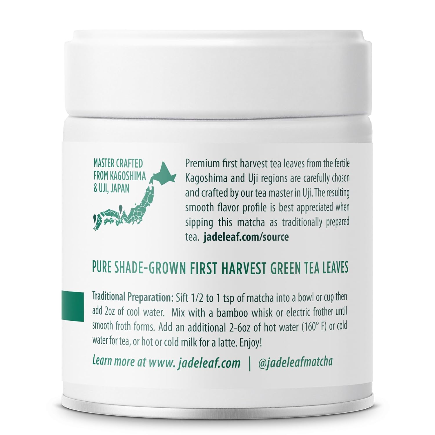 Jade Leaf Matcha Organic Green Tea Powder - Culinary Grade Premium Second Harvest - Authentic Japanese Origin (1.06 Ounce Pouch)