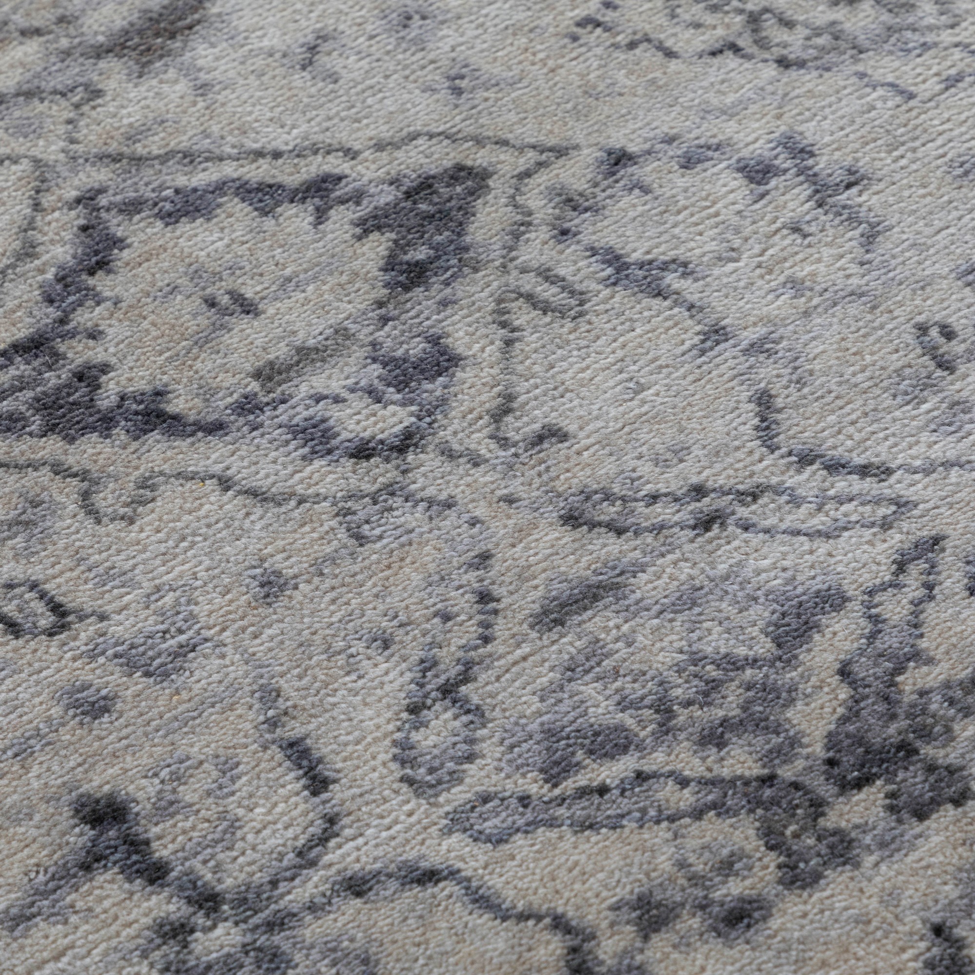 Broken Floral Hand Knotted Rug