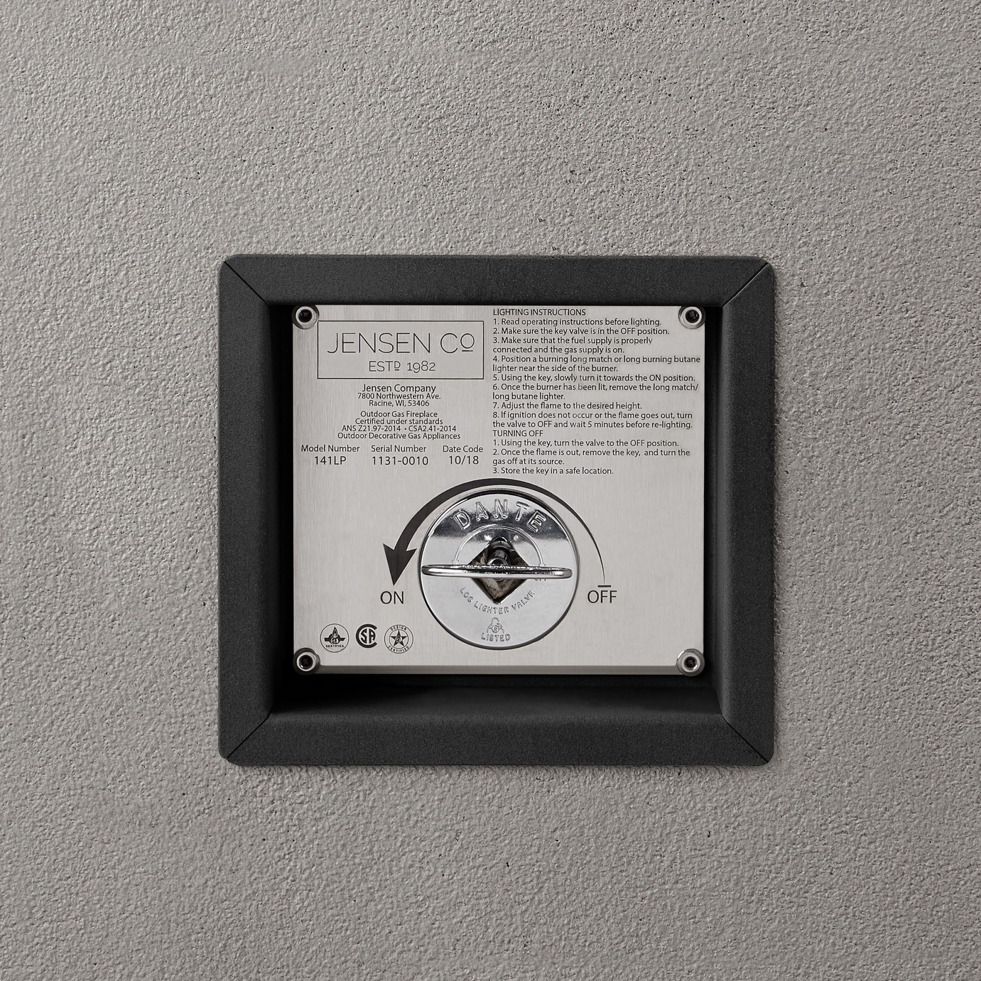 Havana Casual Rectangle Fire Table (60