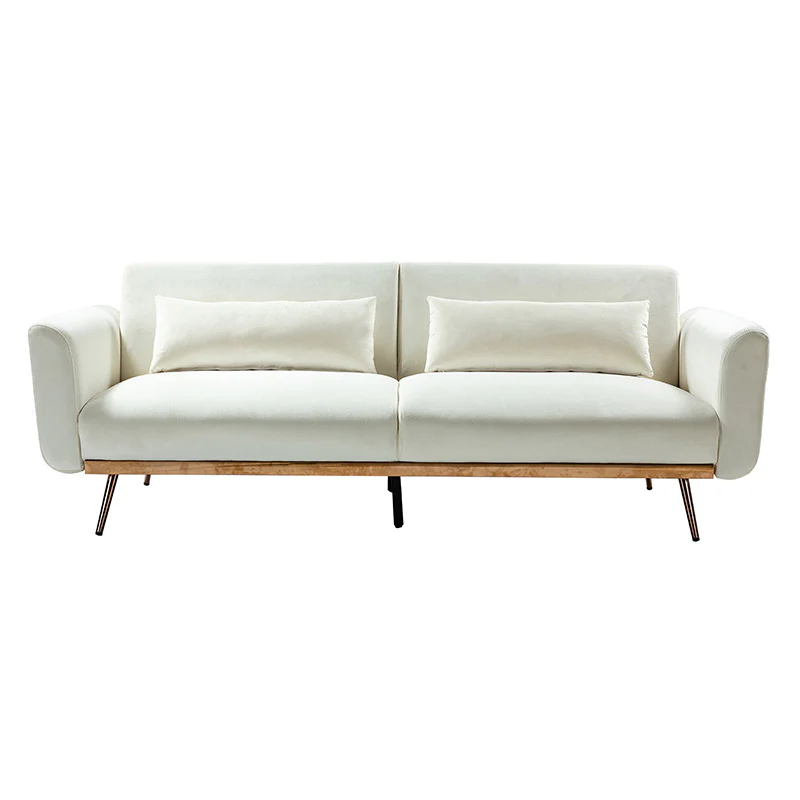 Agnes Retro Style Velvet Sleeper Sofa