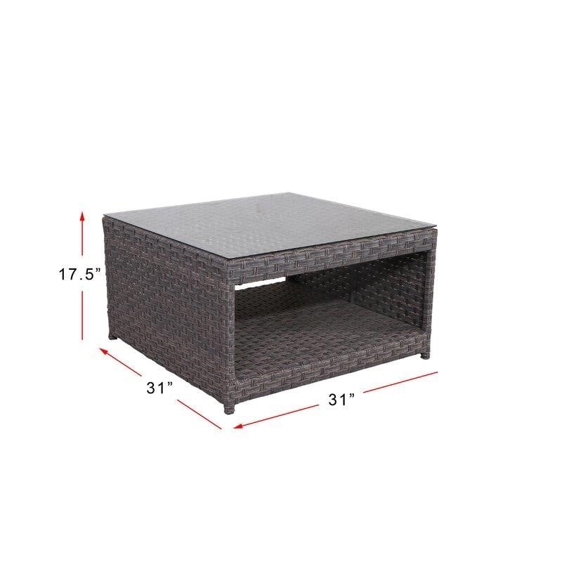 Kordell Wicker/Rattan 10 - Person Seating Group with Cushions