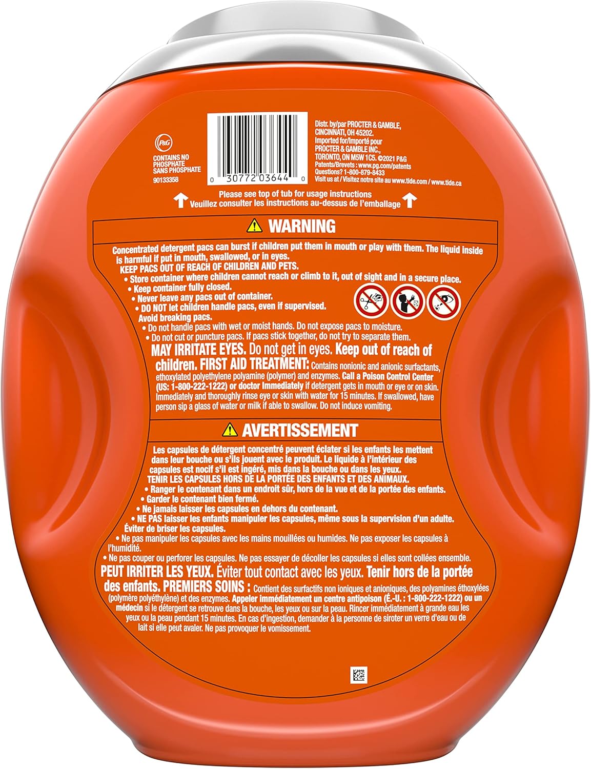 Tide Power PODs Hygienic Clean Heavy Duty Liquid Laundry Detergent Pacs HE Compatible 45 Count Hypoallergenic Free and Clear of Dyes and Perfumes For Visible and Invisible Dirt