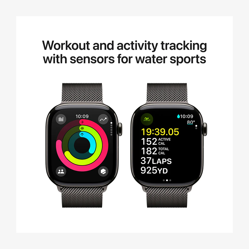 Watch Series 10 GPS + Cellular Titanium Case Milanese Loop