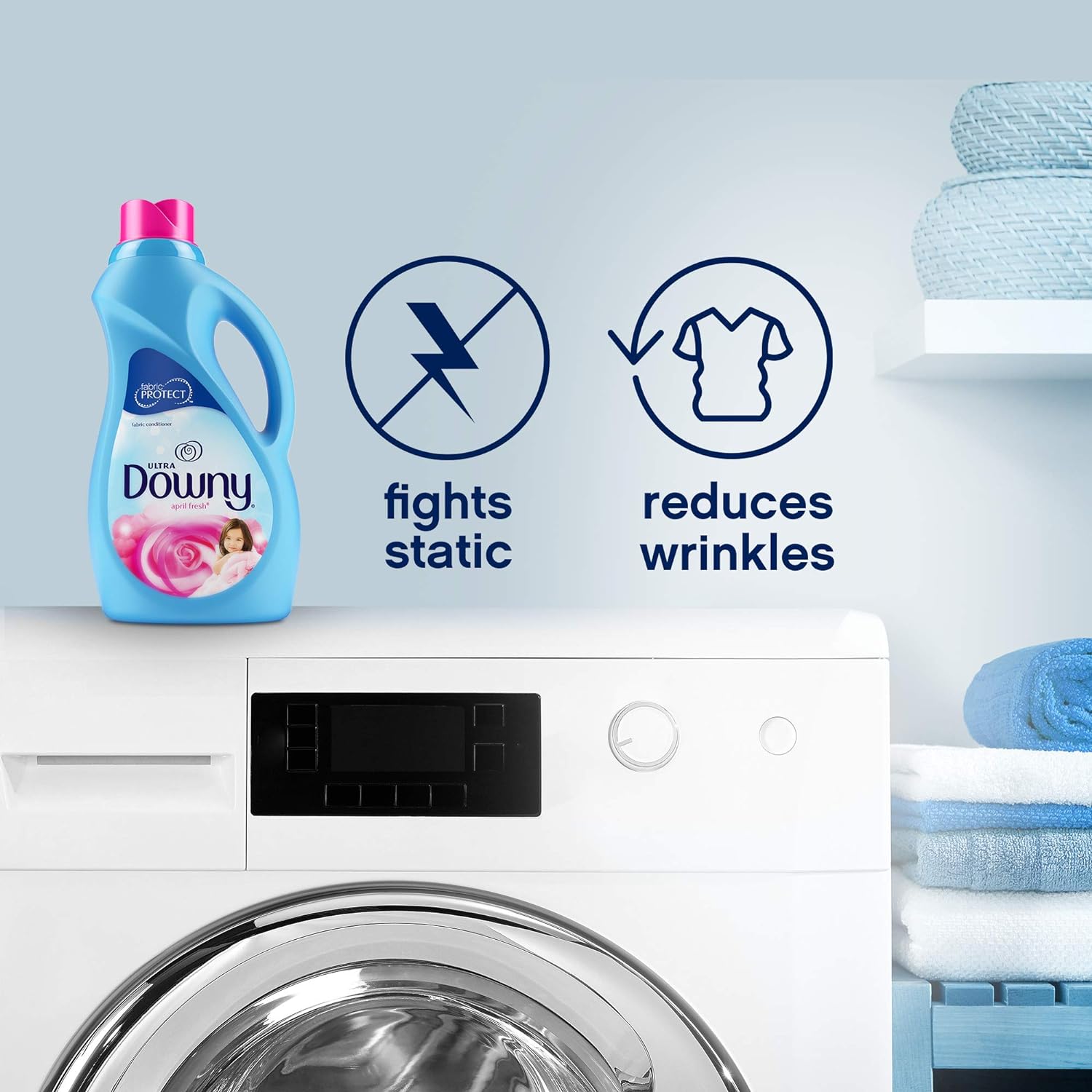 Downy April Fresh Liquid Fabric Conditioner (Fabric Softener), 10 FL OZ