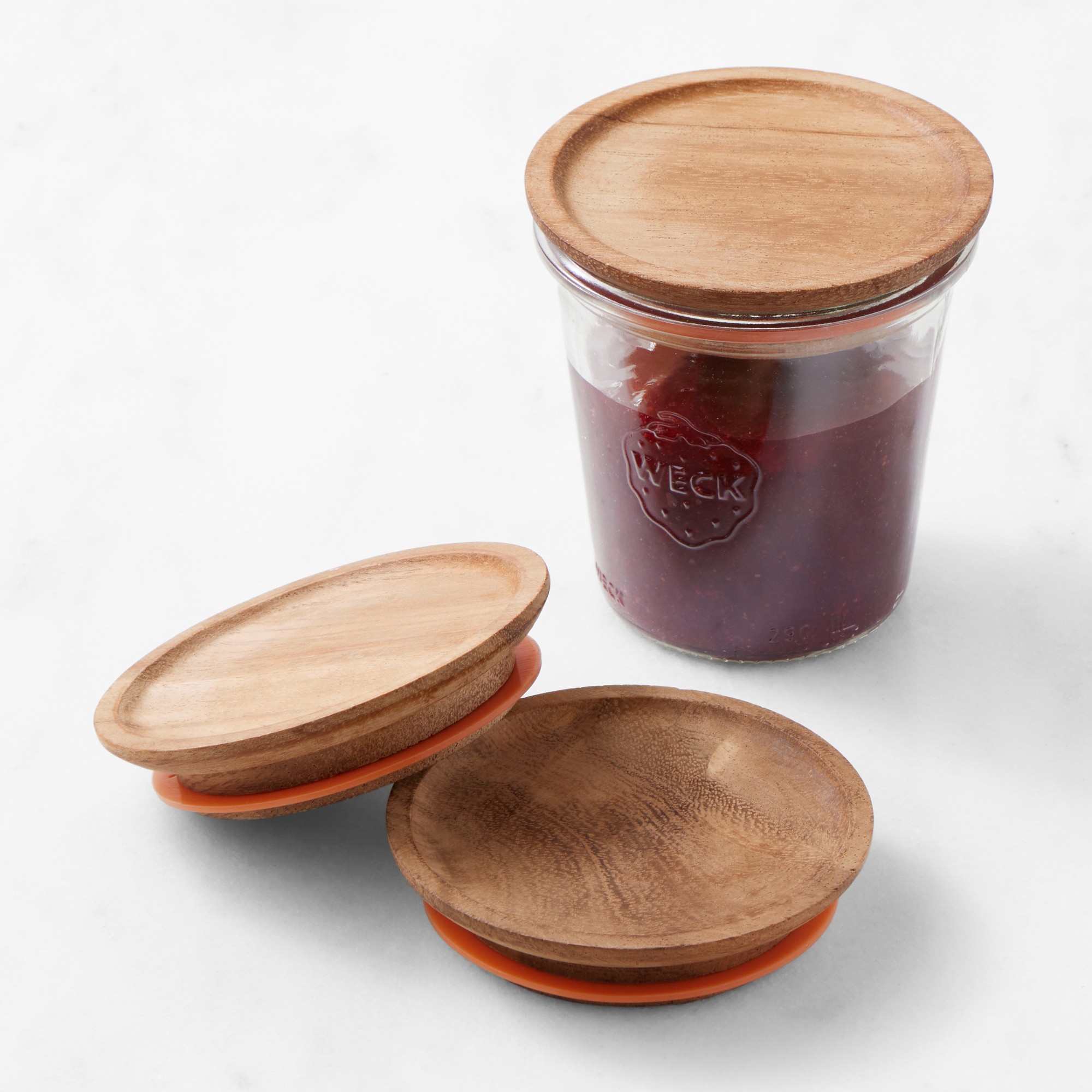 Weck Wood Lid, Set of 3