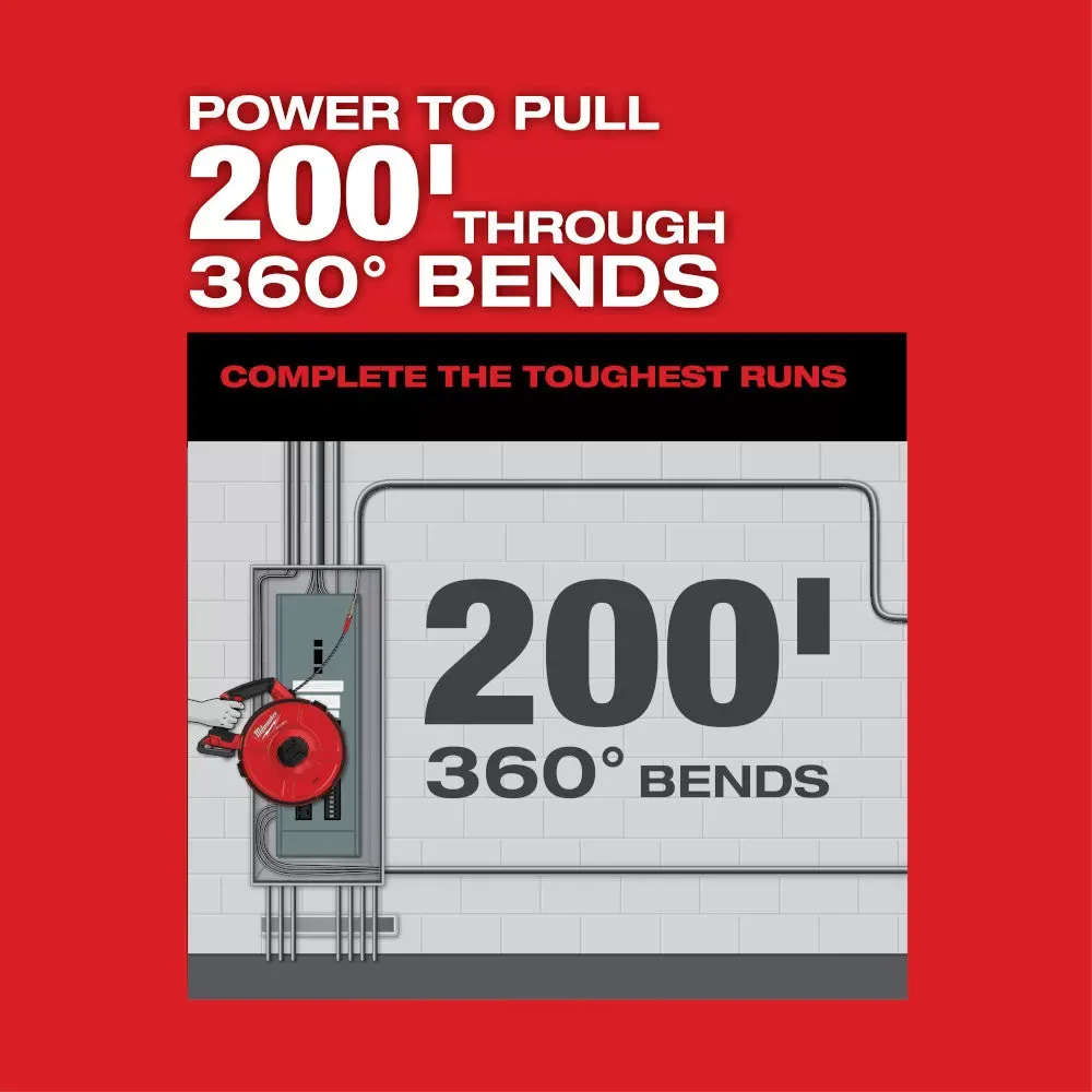 Milwaukee 2873-20S240 M18 FUEL 18V Angler Pulling Fish Tape w/ 240' x 1/8