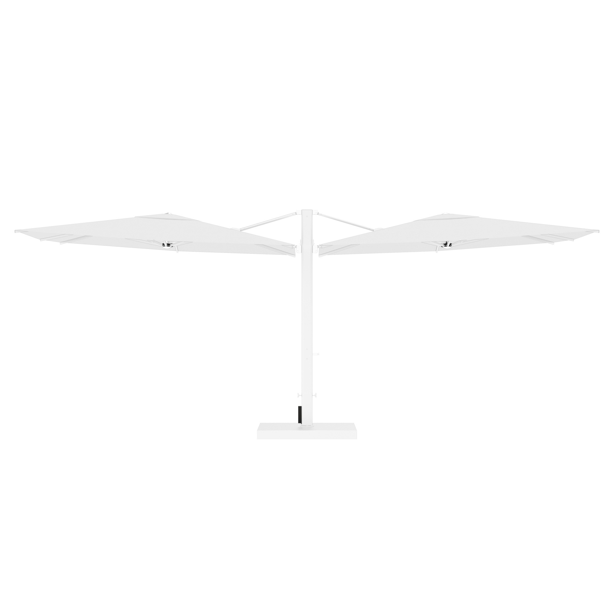 10' Sqaure Performance Dual Cantilever Umbrella