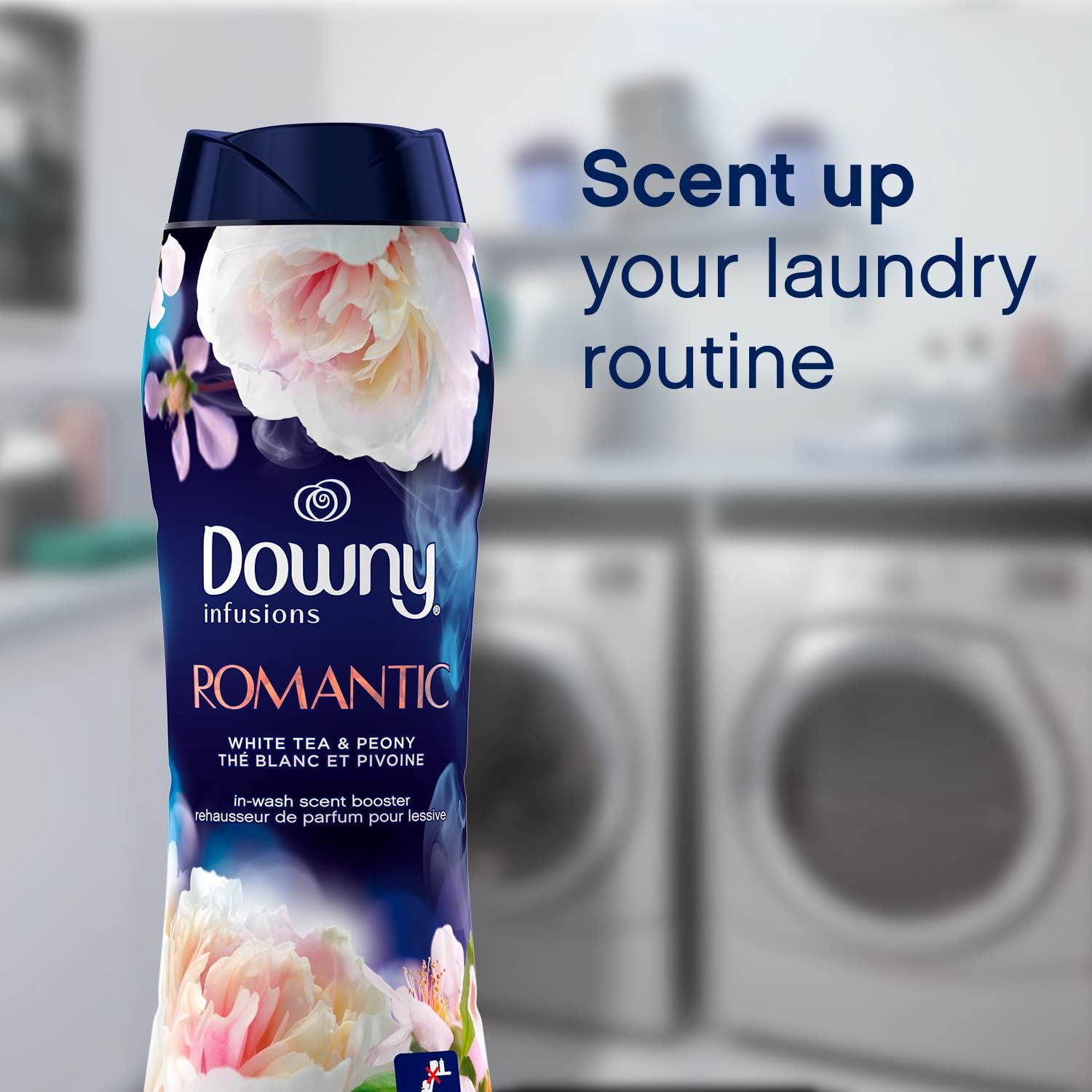 Downy Infusions In Wash Scent Booster Beads, CALM, Soothing Lavender and Vanilla Bean Scent, 24 oz Laundry Beads
