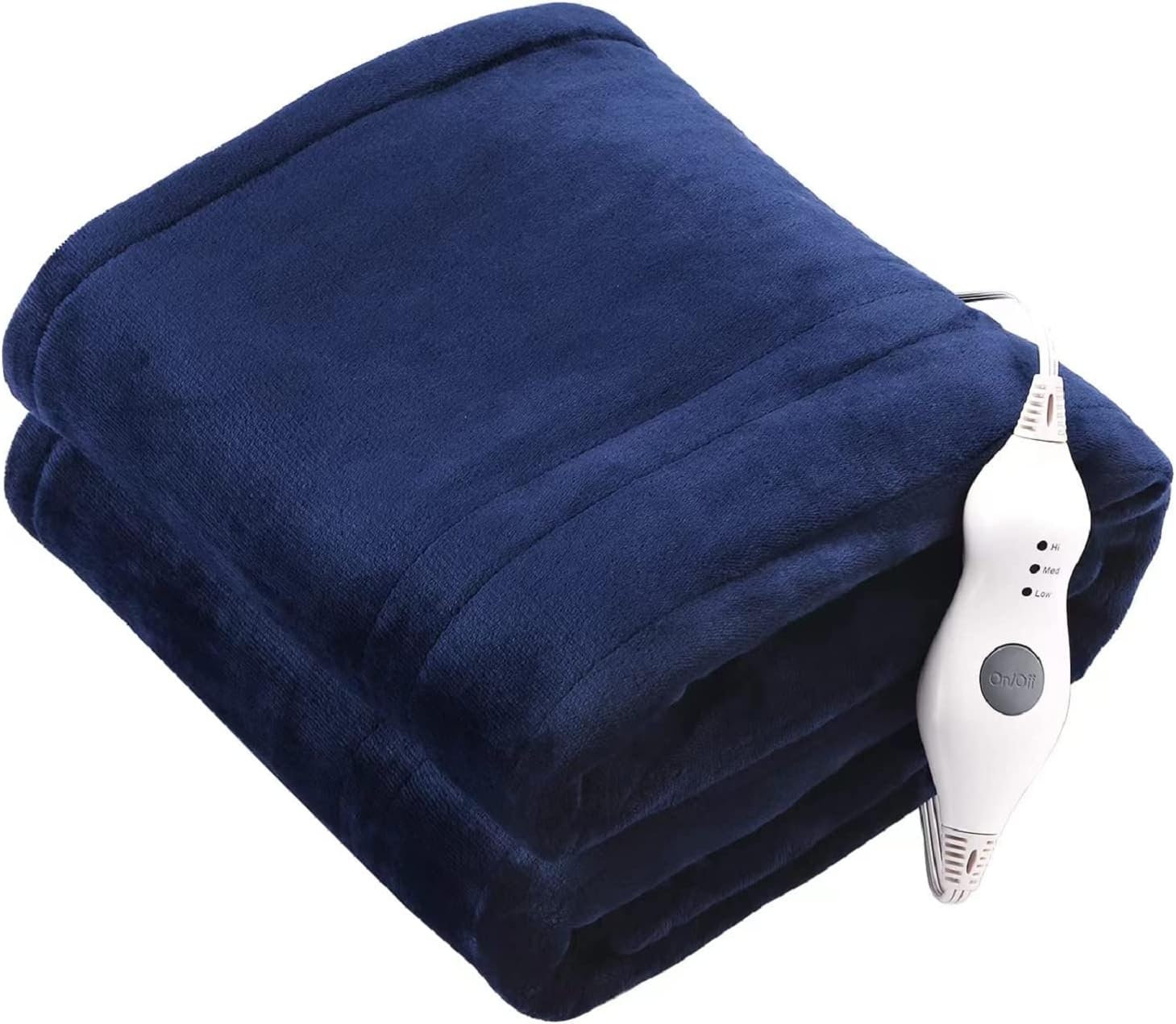 Tefici Electric Heated Blanket Throw, Super Cozy Soft 2-Layer Flannel 50