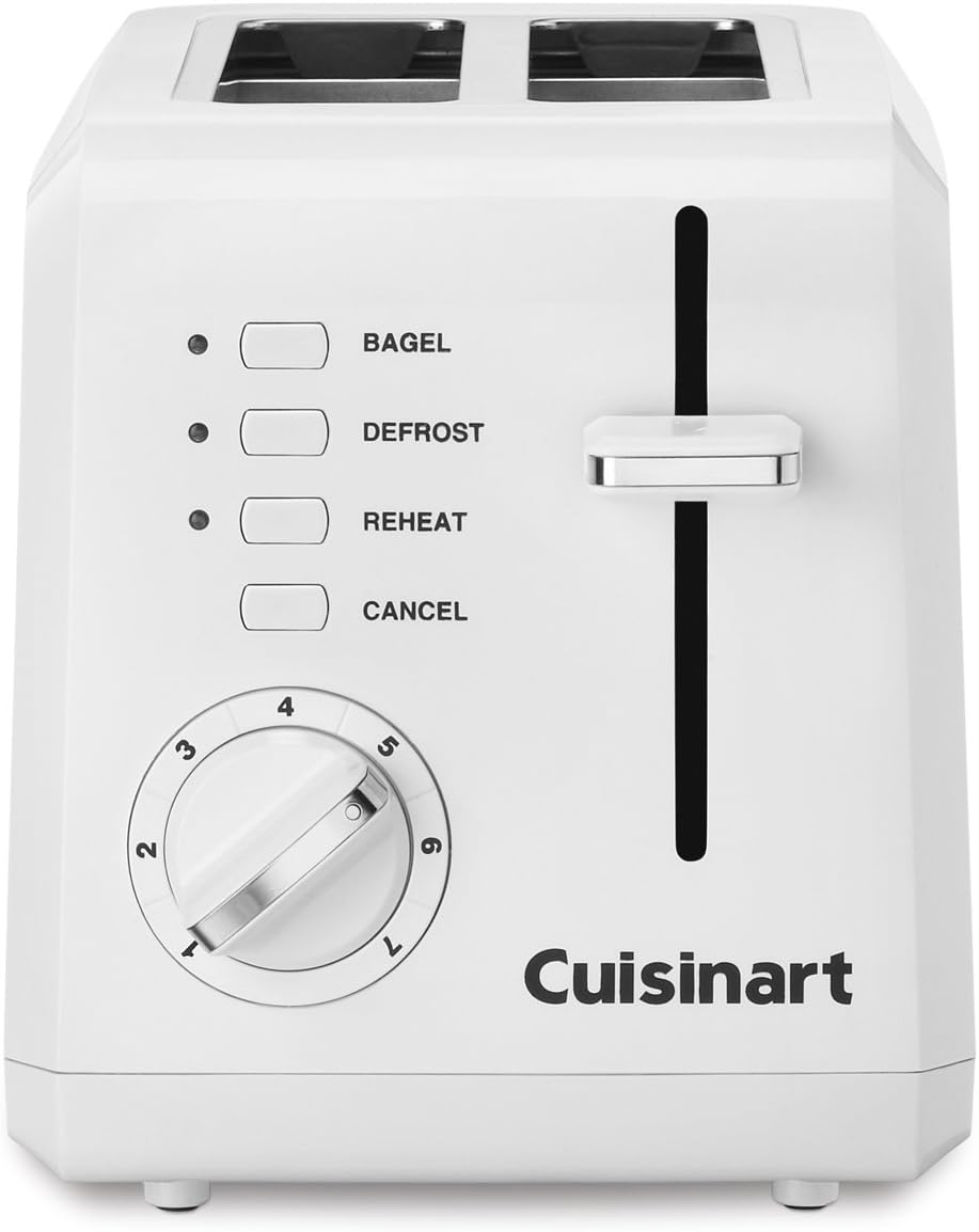 Cuisinart CPT-122BK 2-Slice Compact Plastic Toaster, Black
