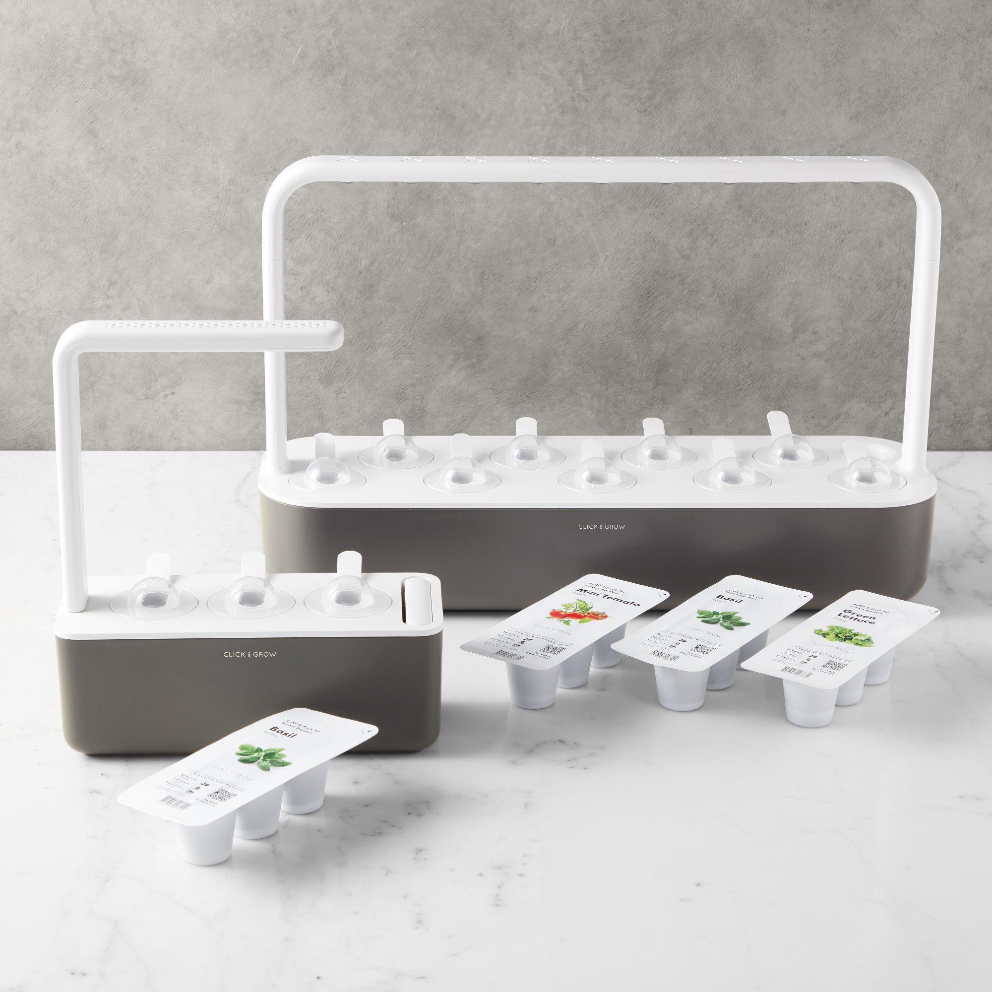 Click & Grow Smart Garden System, 9 Pod, Grey